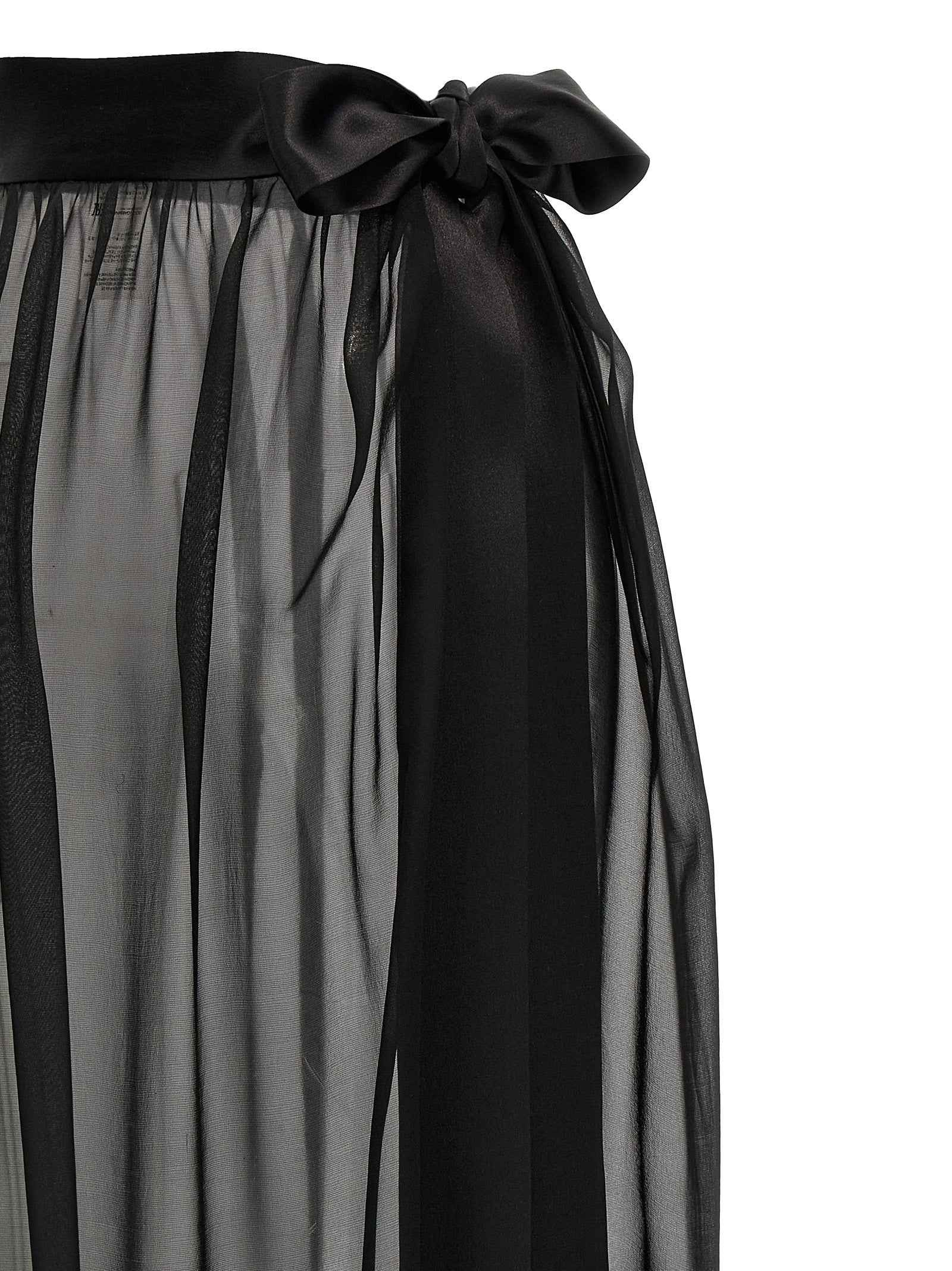 Dolce & Gabbana Black Silk Mini Skirt