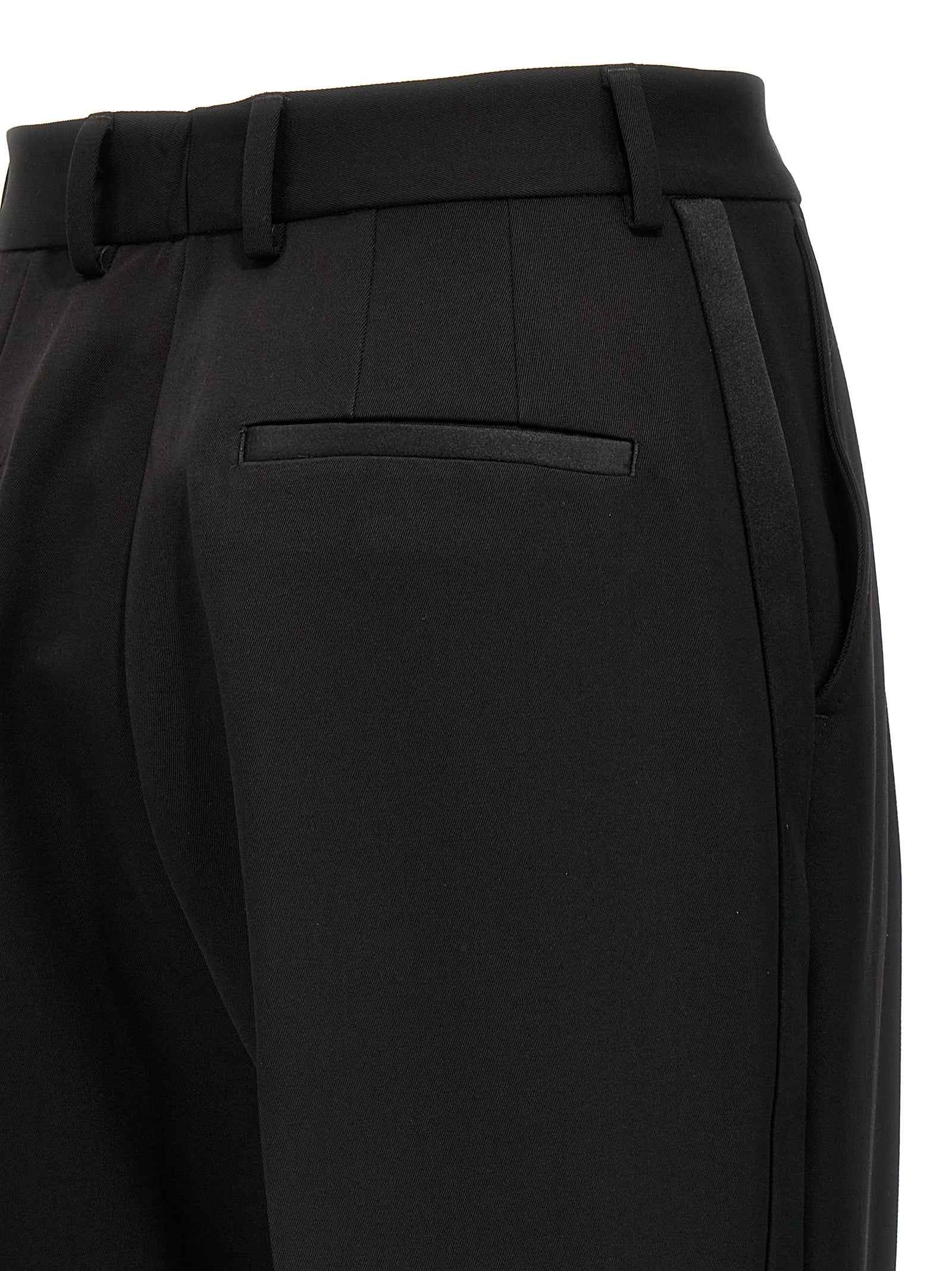 Dolce & Gabbana Black Virgin Wool Tuxedo