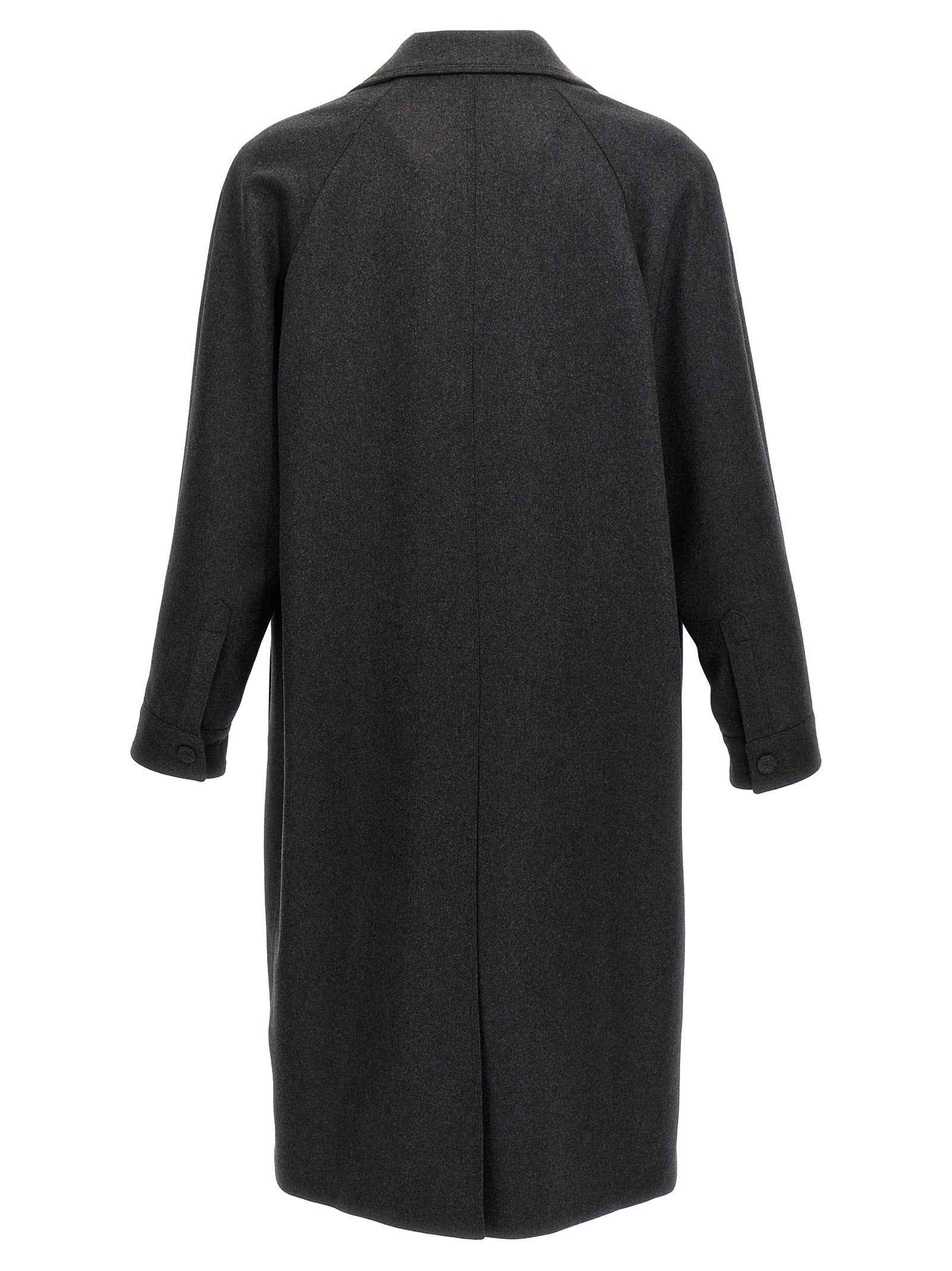 Fendi Gray Cashmere Coat