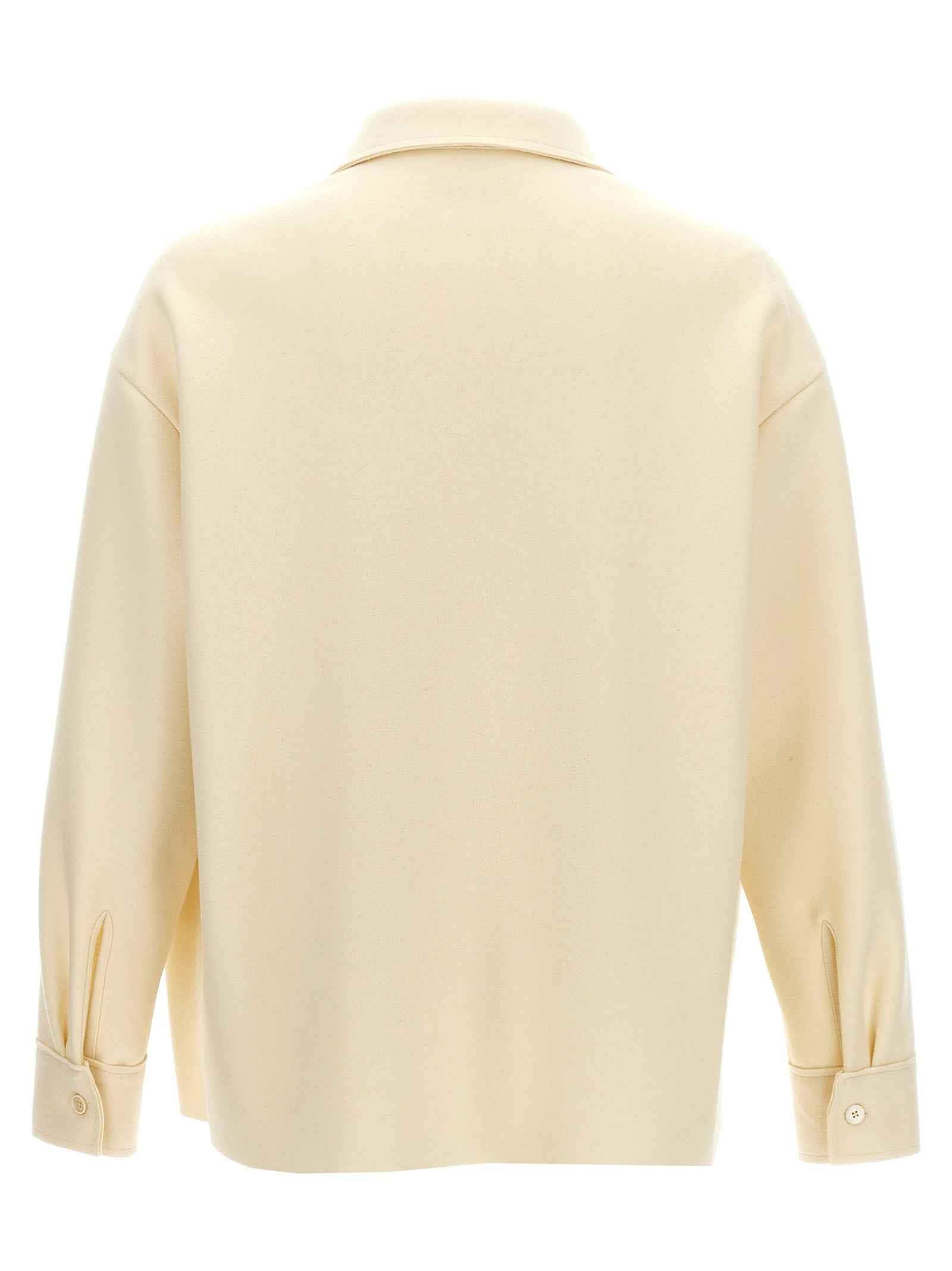 Jil Sander White Wool Blouse