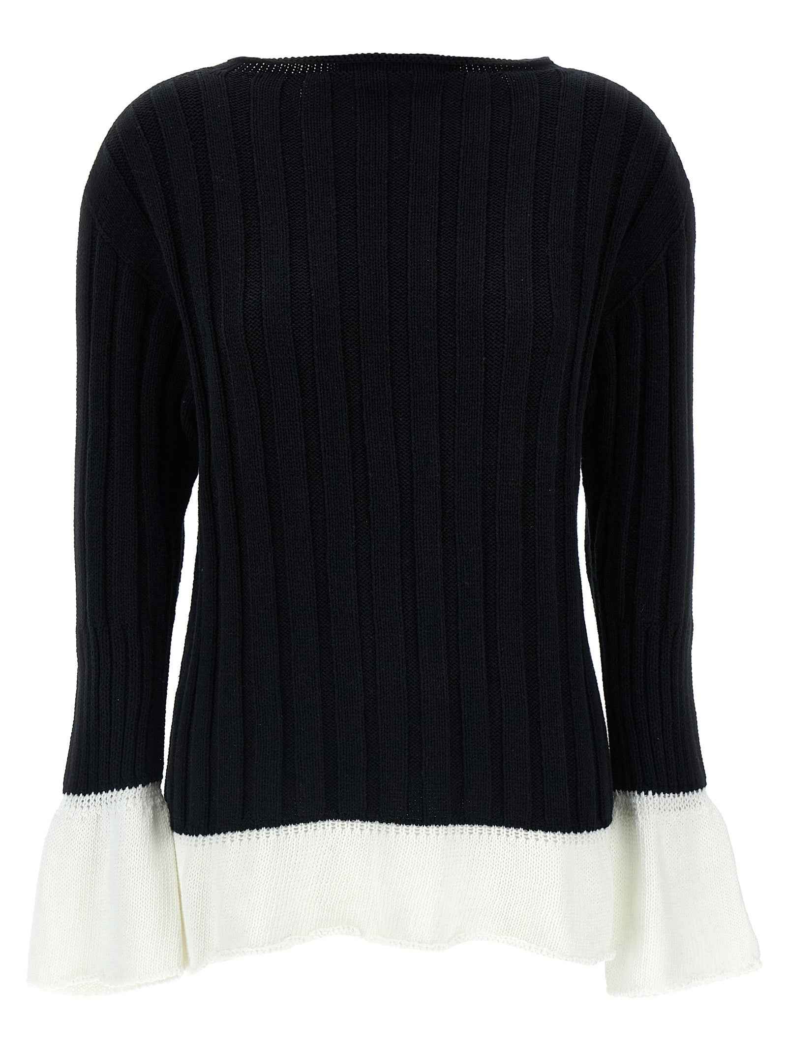 Issey Miyake Bicolor Cotton Cardigan