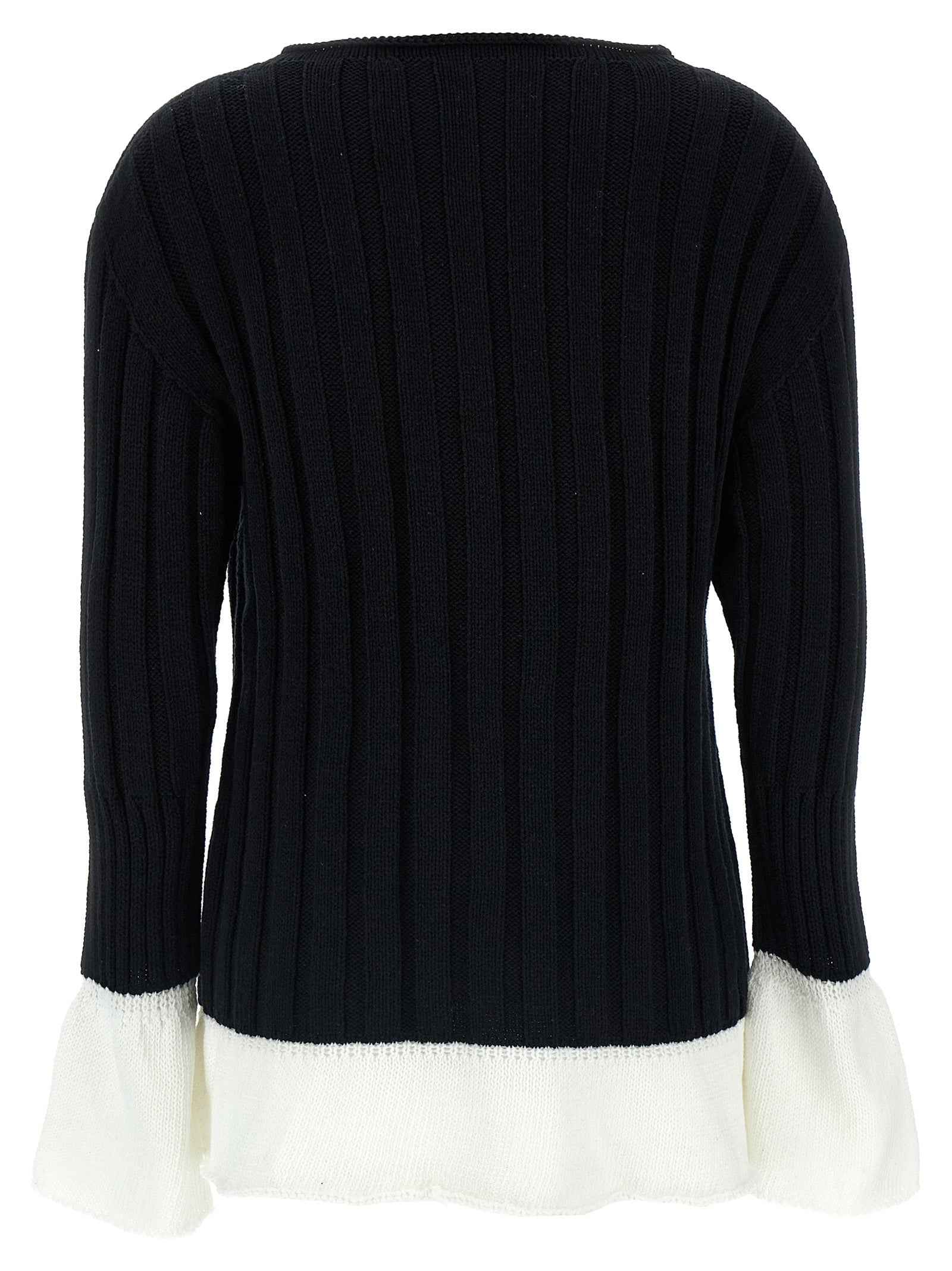 Issey Miyake Bicolor Cotton Cardigan