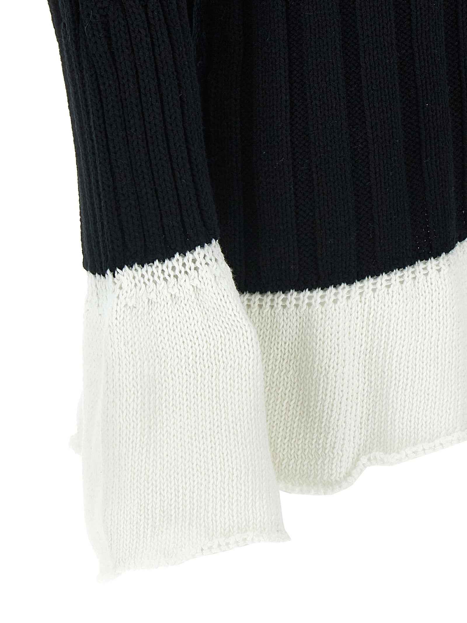 Issey Miyake Bicolor Cotton Cardigan