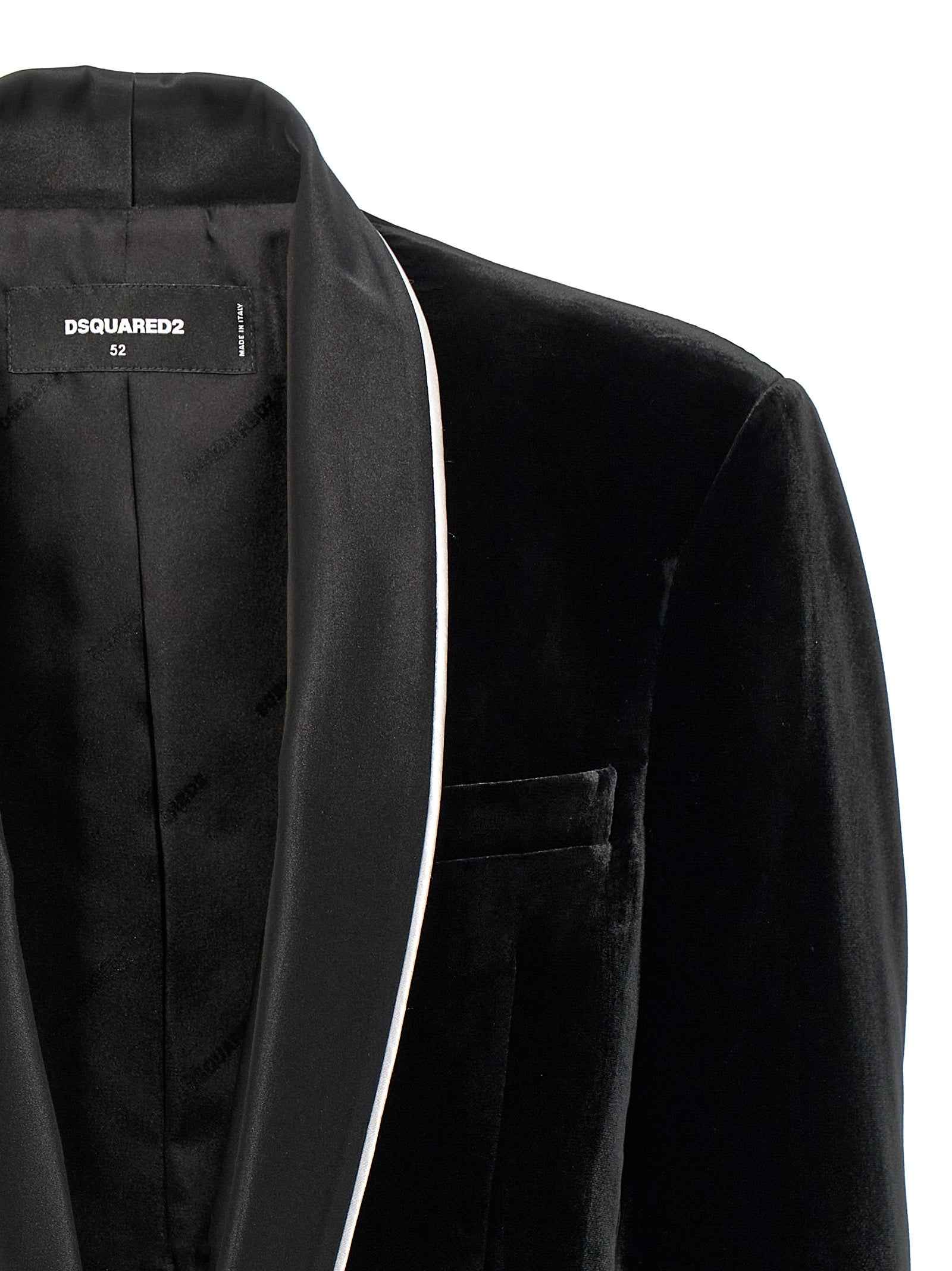 Dsquared² Black Viscose Blazer