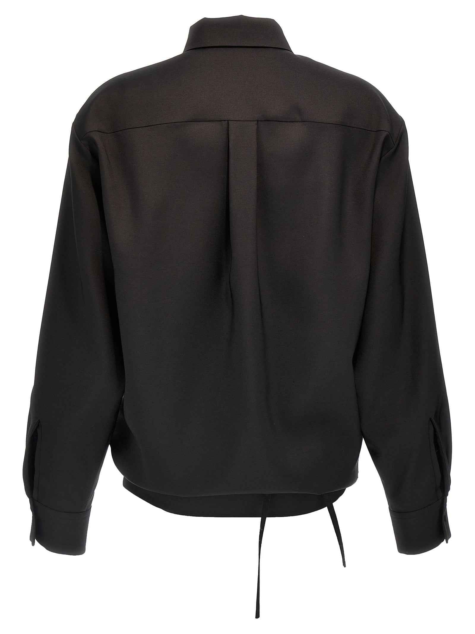 Valentino Garavani Black Wool Blouse