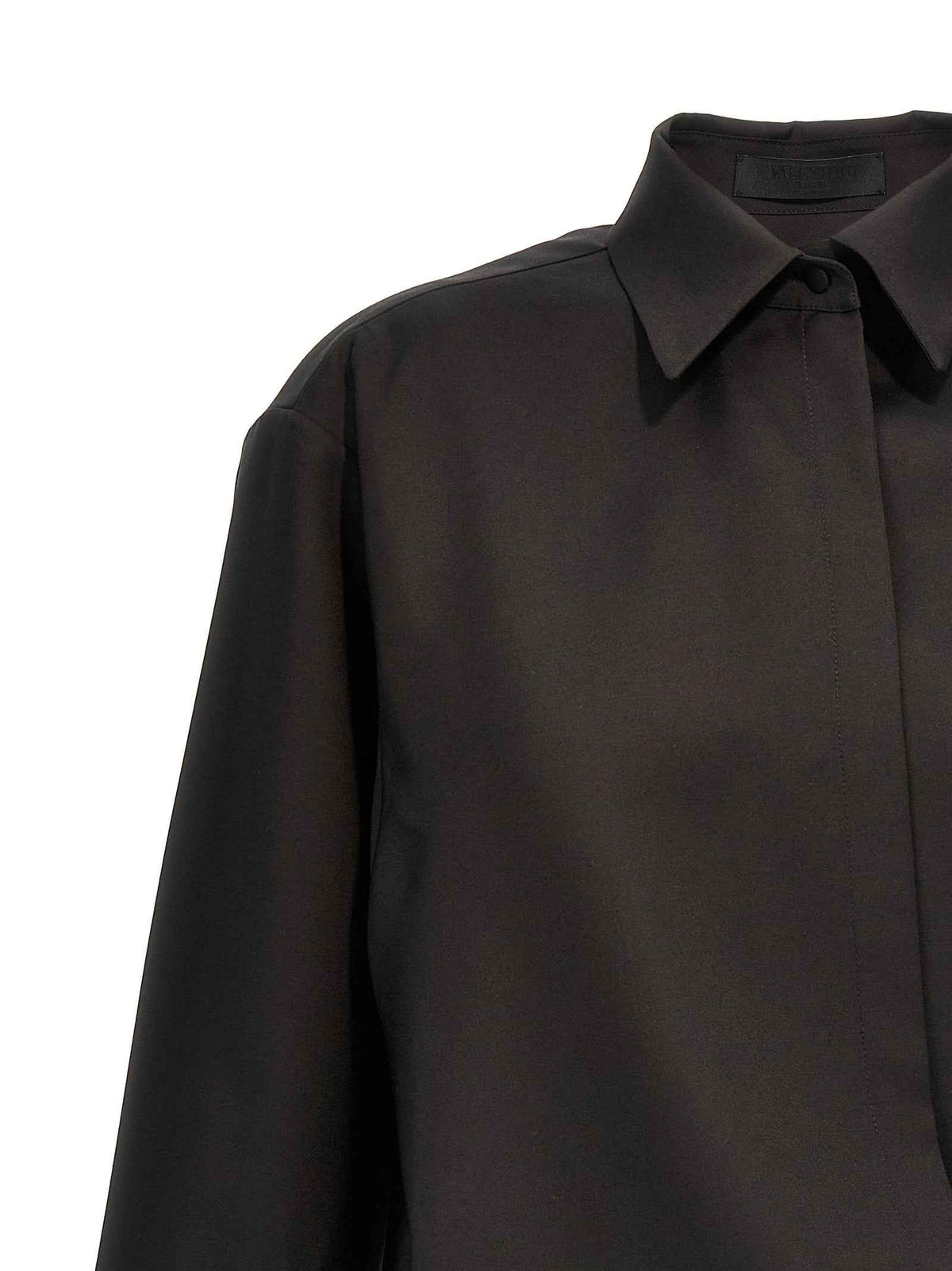 Valentino Garavani Black Wool Blouse