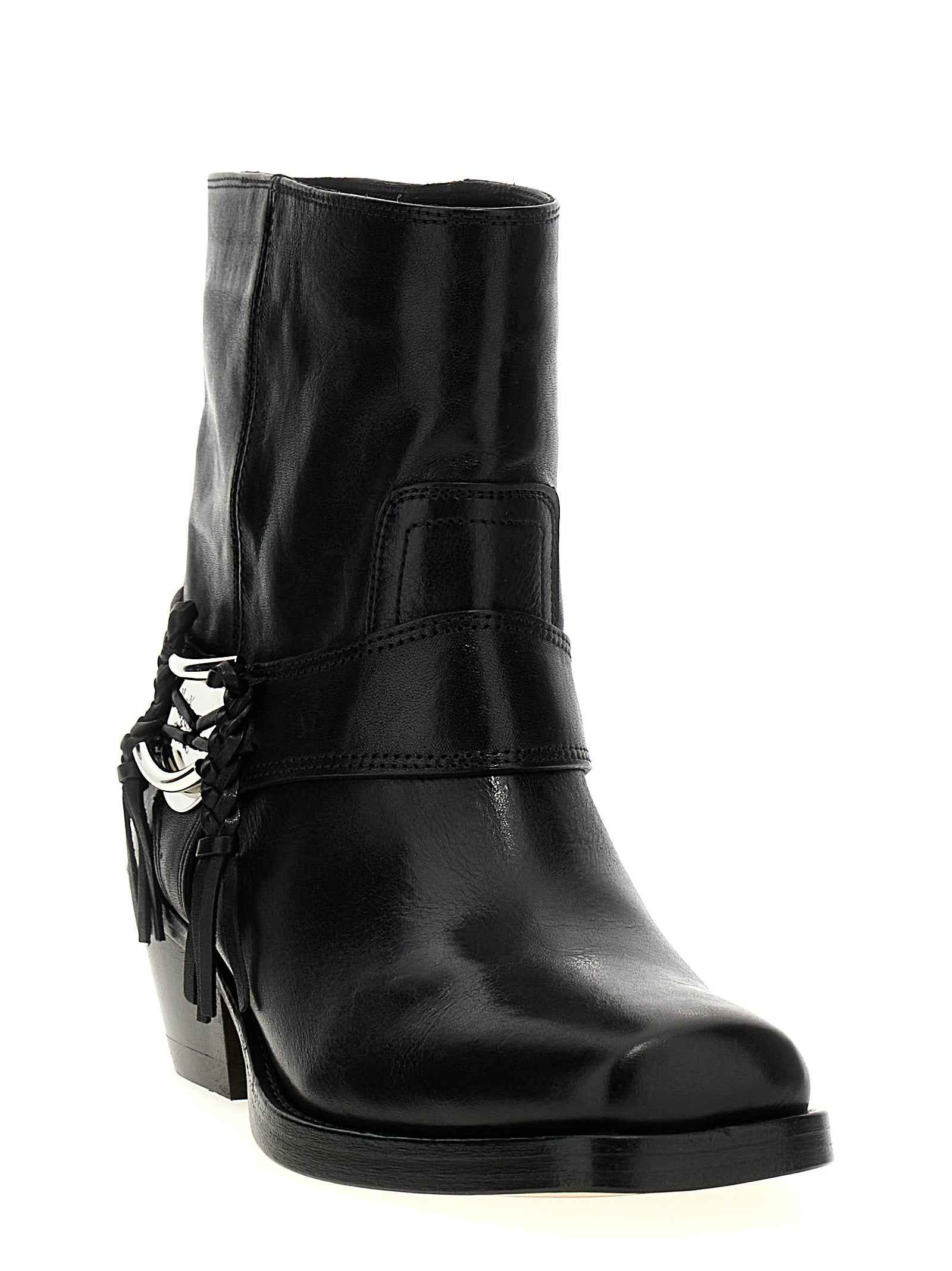 Isabel Marant Black Cowhide Chelsea Boots