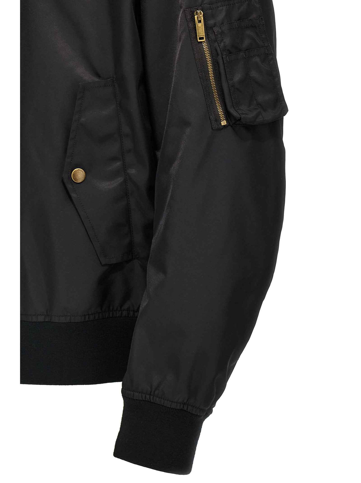 Valentino Garavani Black Polyamide Bomber