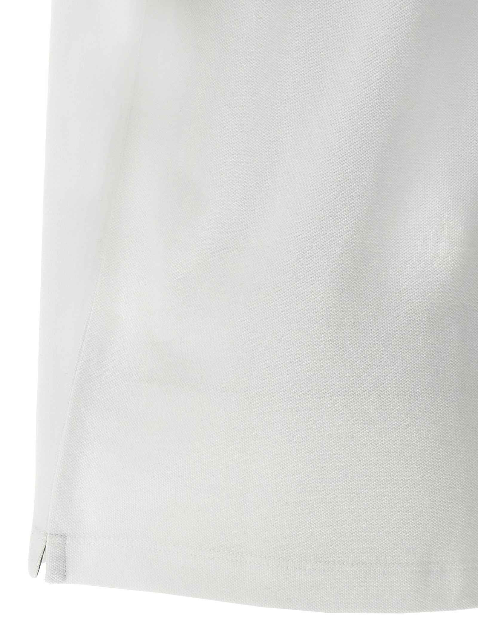 Brunello Cucinelli White Cotton Polo Shirt