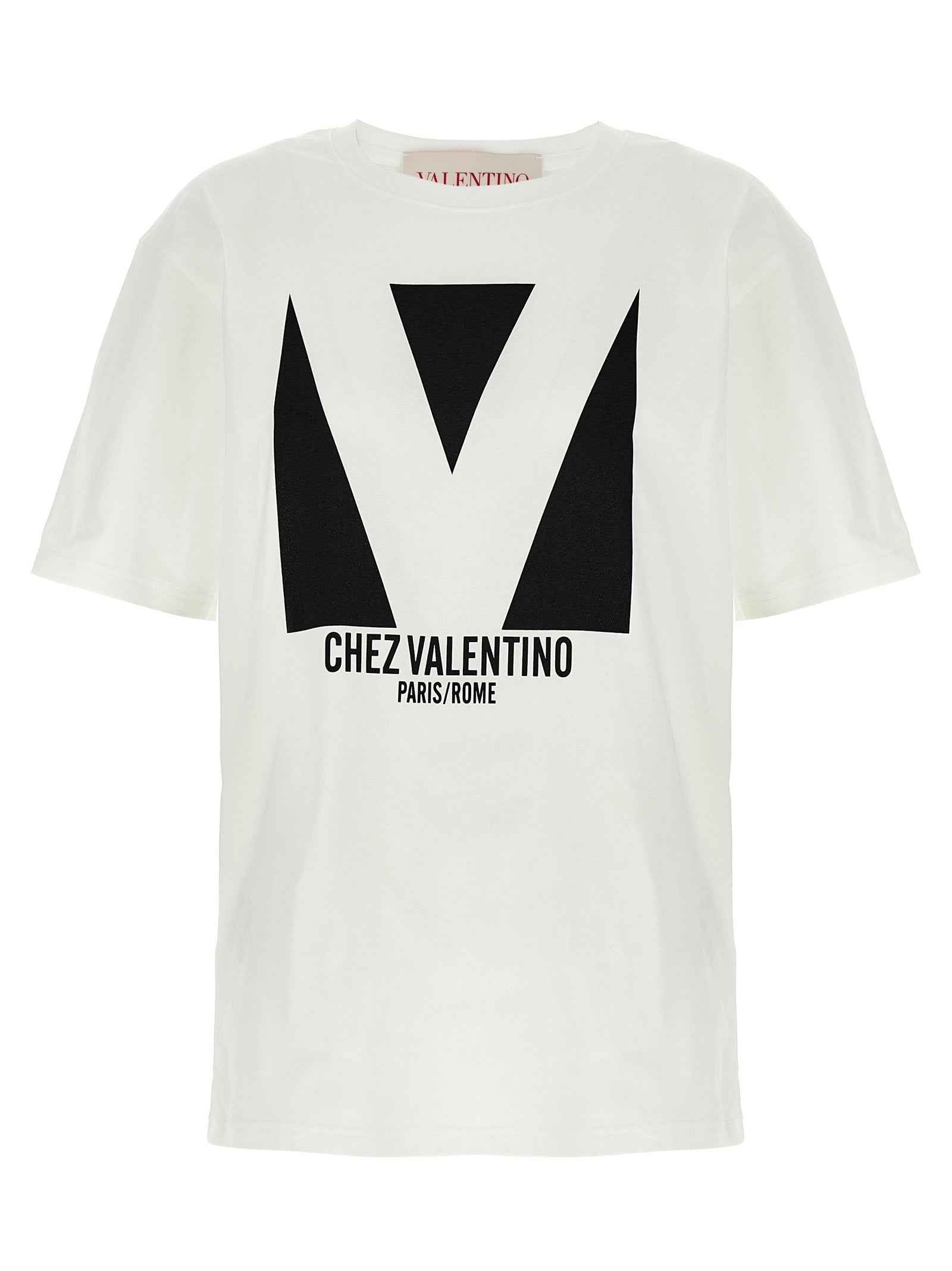 Valentino Garavani White Cotton T-Shirt