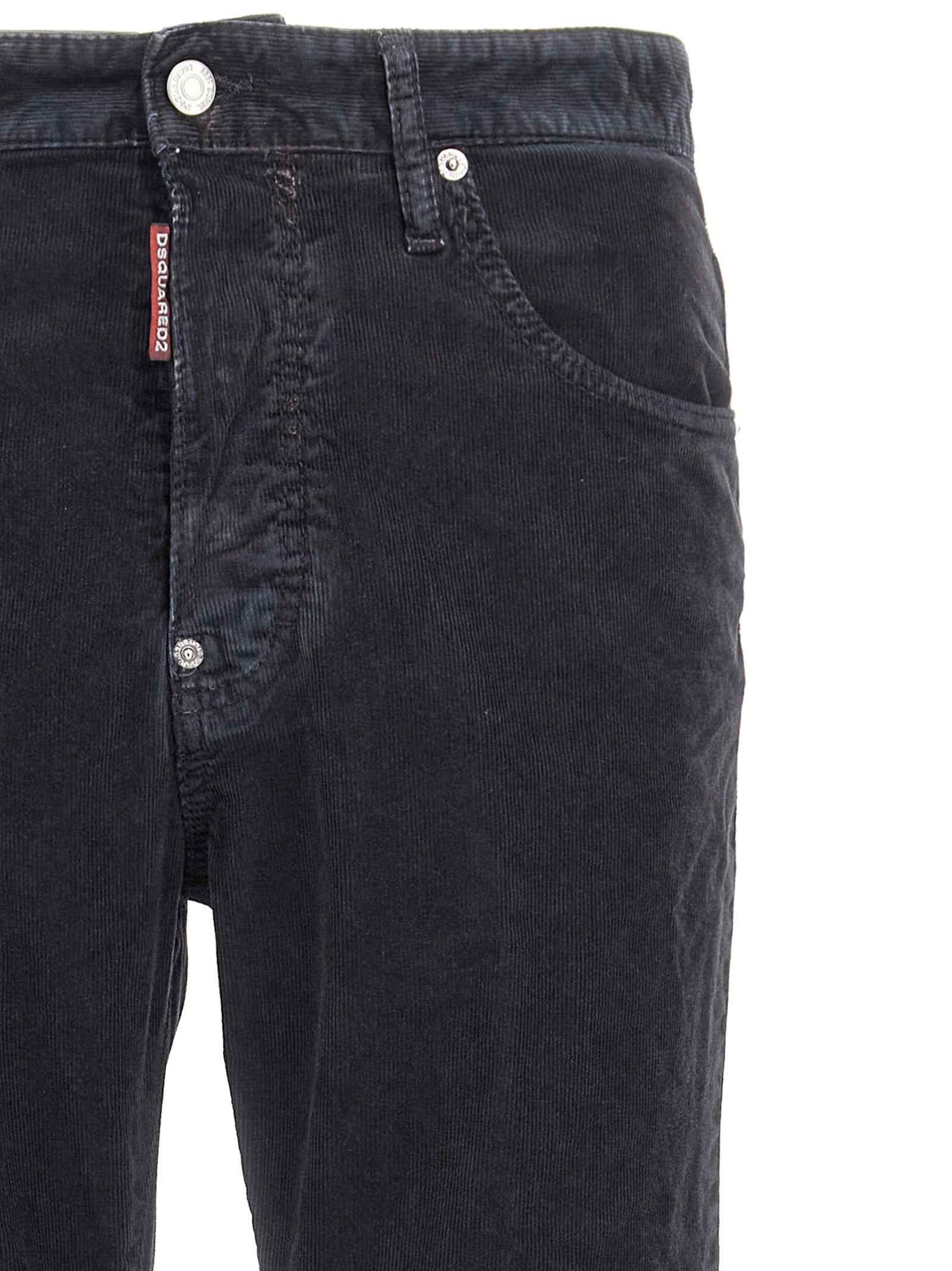 Dsquared² Blue Cotton Casual Pants