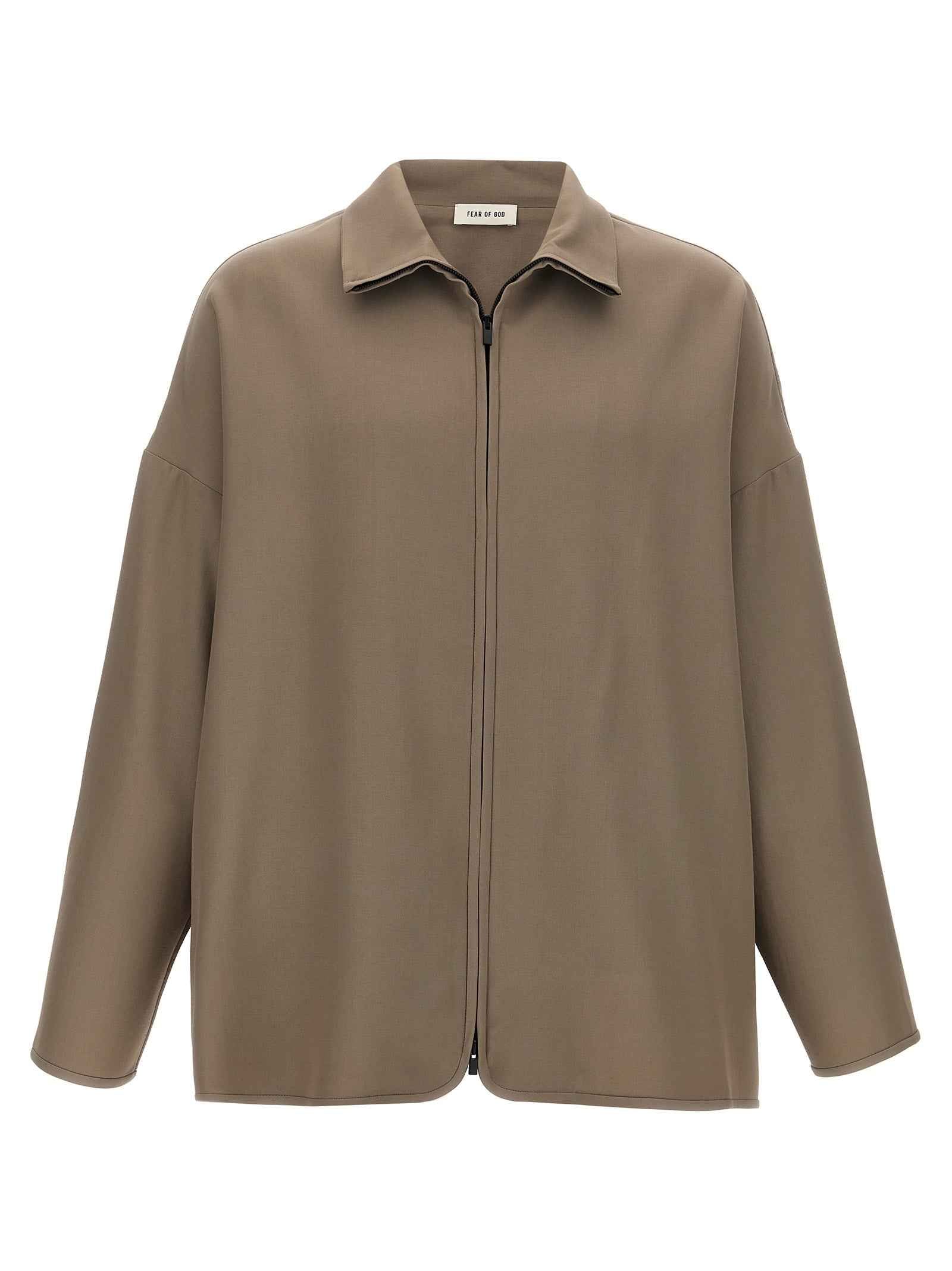 Fear Of God Beige Virgin Wool Full-Length Jacket