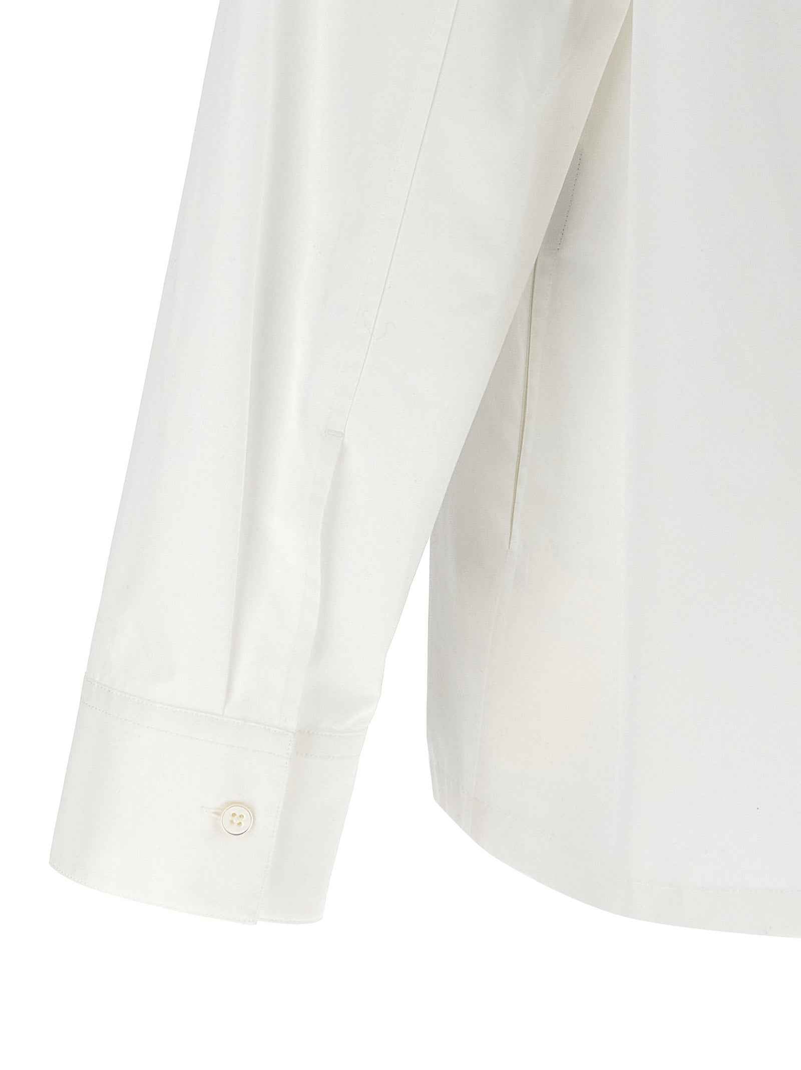 Jil Sander White Cotton Blouse