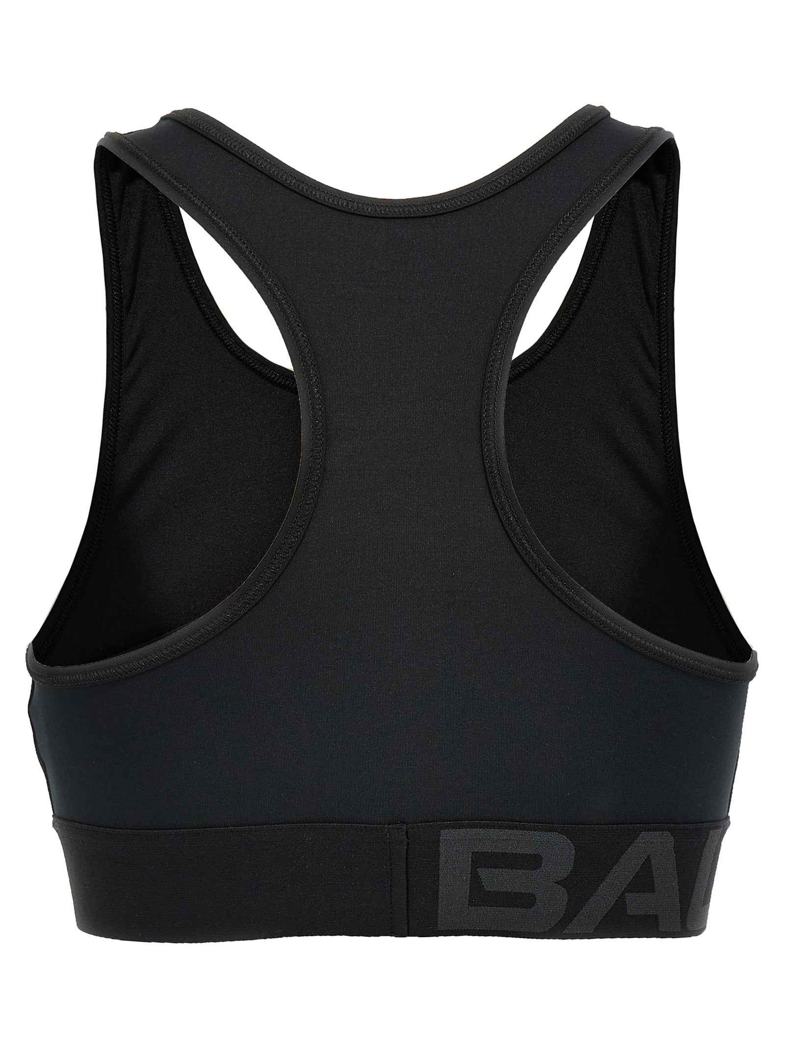 Balenciaga Black Polyester Sport Bra
