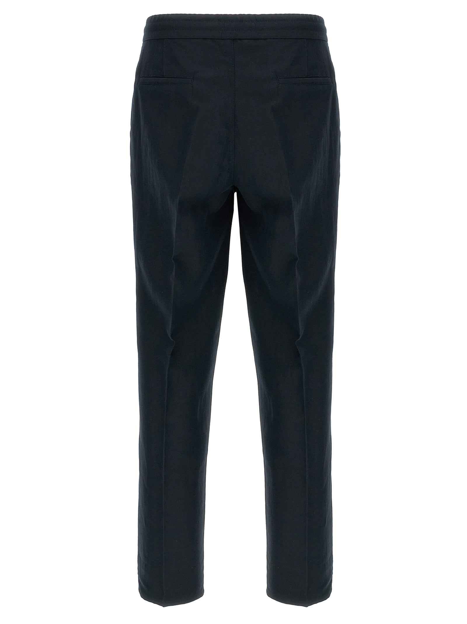 Brunello Cucinelli Blue Linen Casual Pants