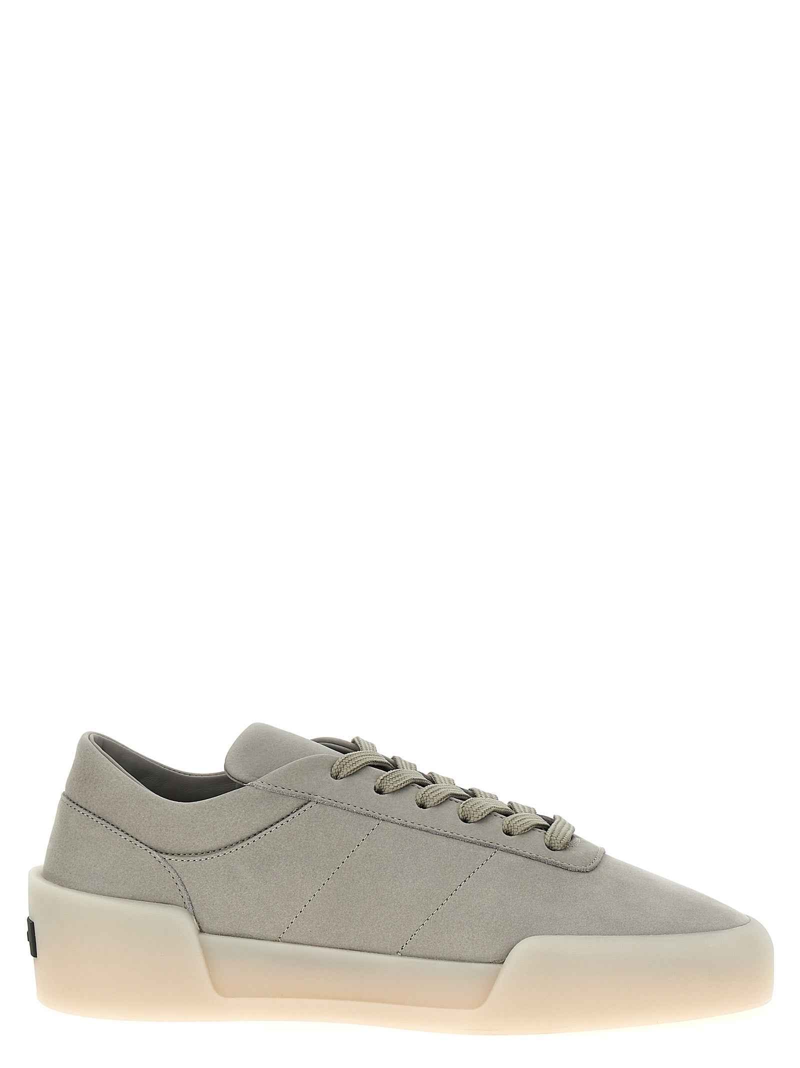 Fear Of God Gray Leather Athletic Sneakers