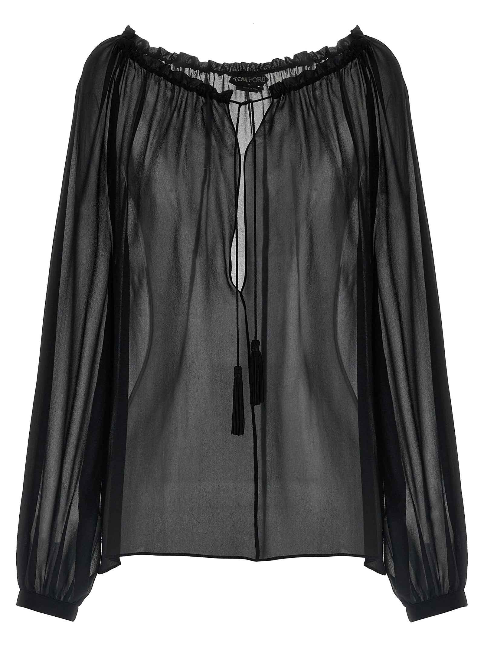 Tom Ford Black Silk Blouse