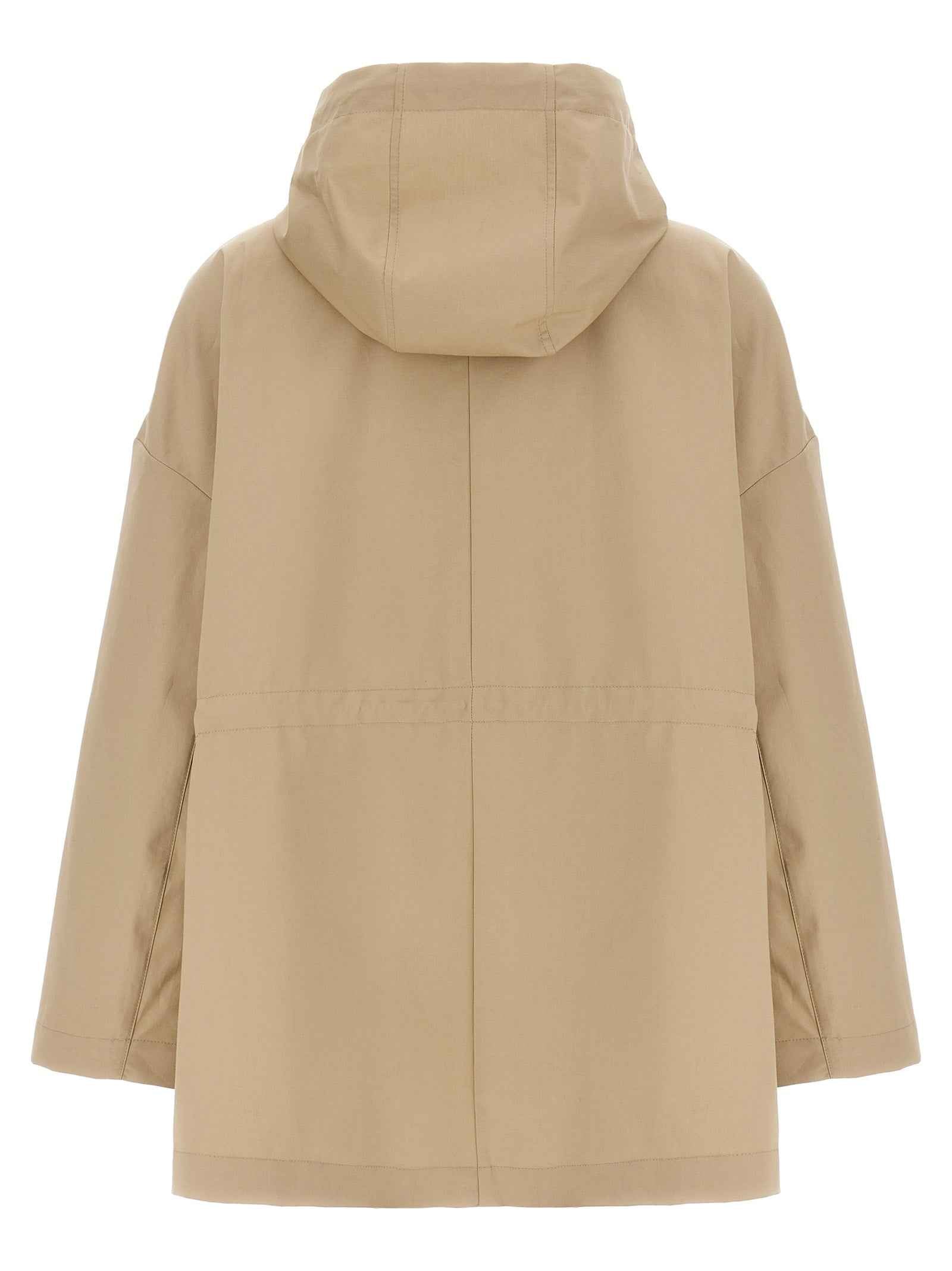 Moncler Beige Cotton Parka