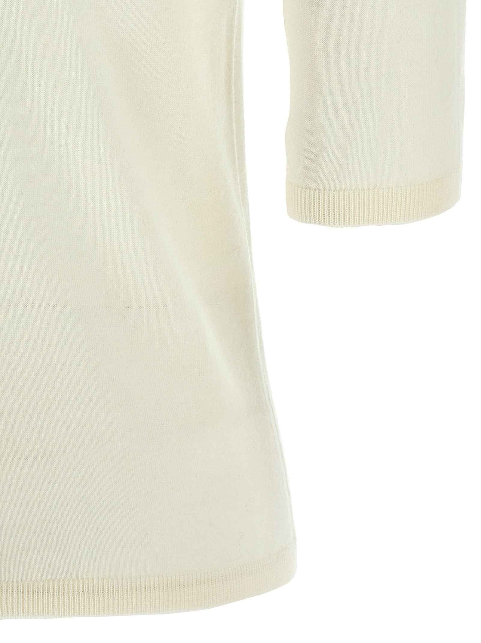 Max Mara White Virgin Wool Cardigan