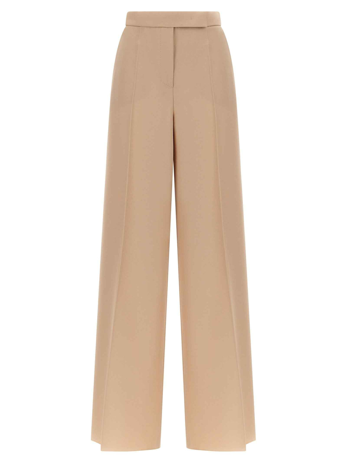Max Mara Beige Virgin Wool Casual Pants