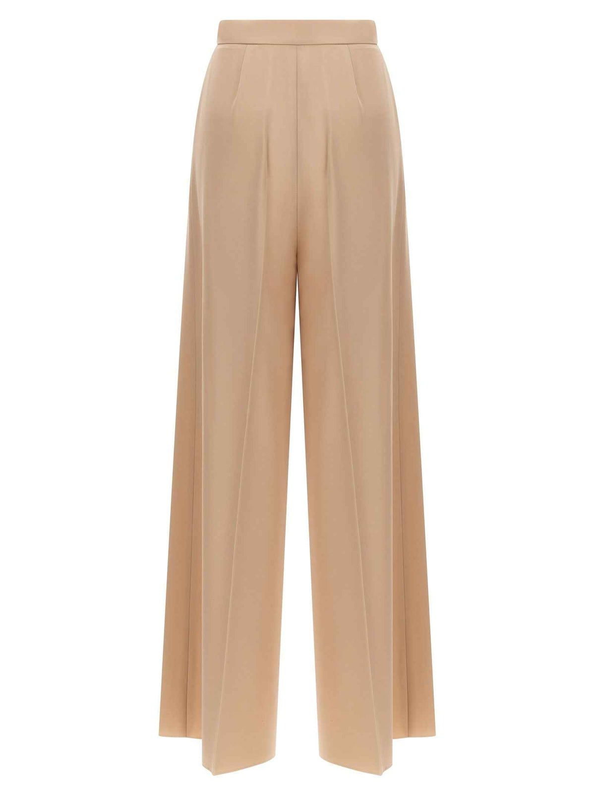 Max Mara Beige Virgin Wool Casual Pants