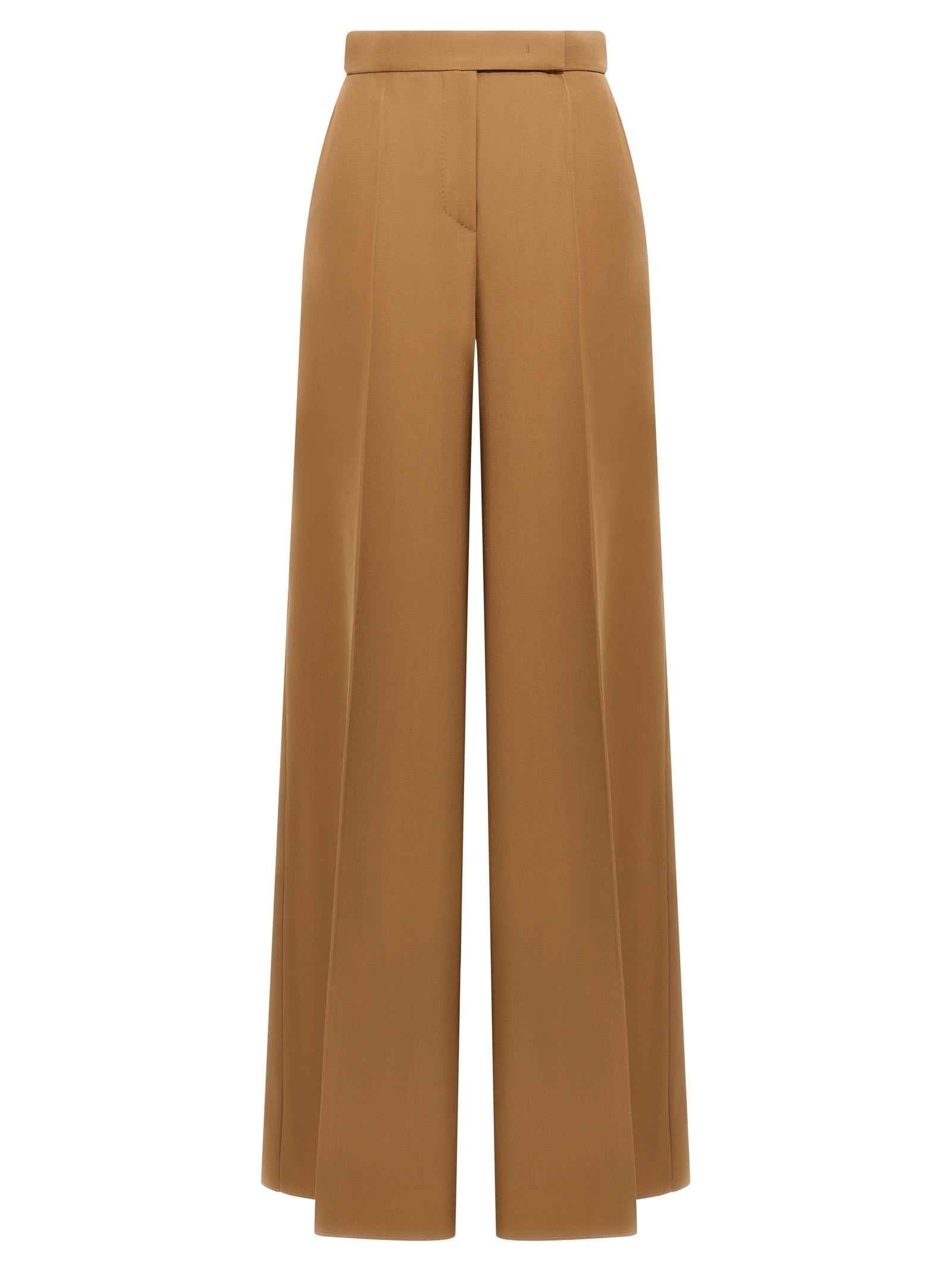 Max Mara Brown Virgin Wool Casual Pants