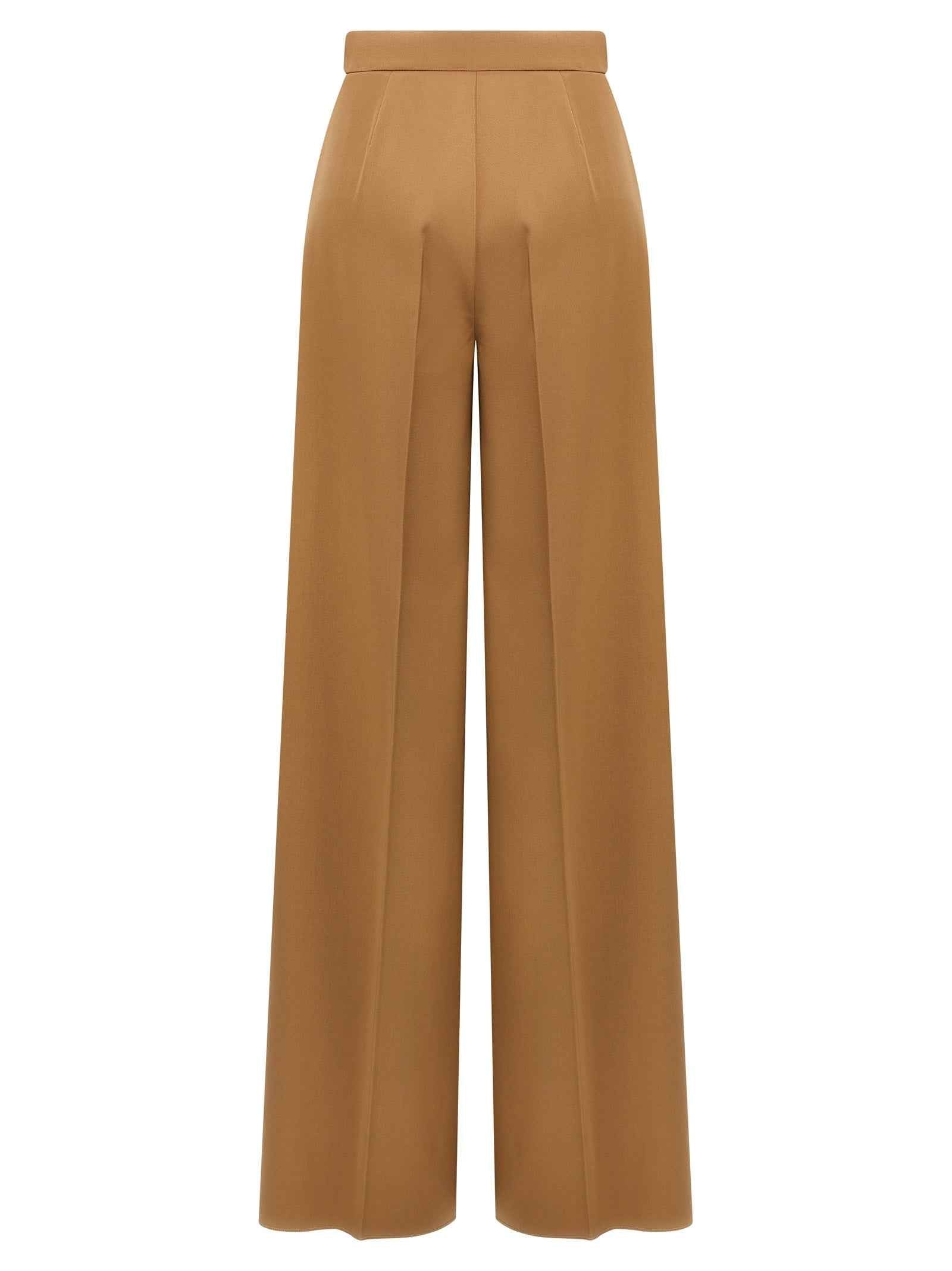 Max Mara Brown Virgin Wool Casual Pants