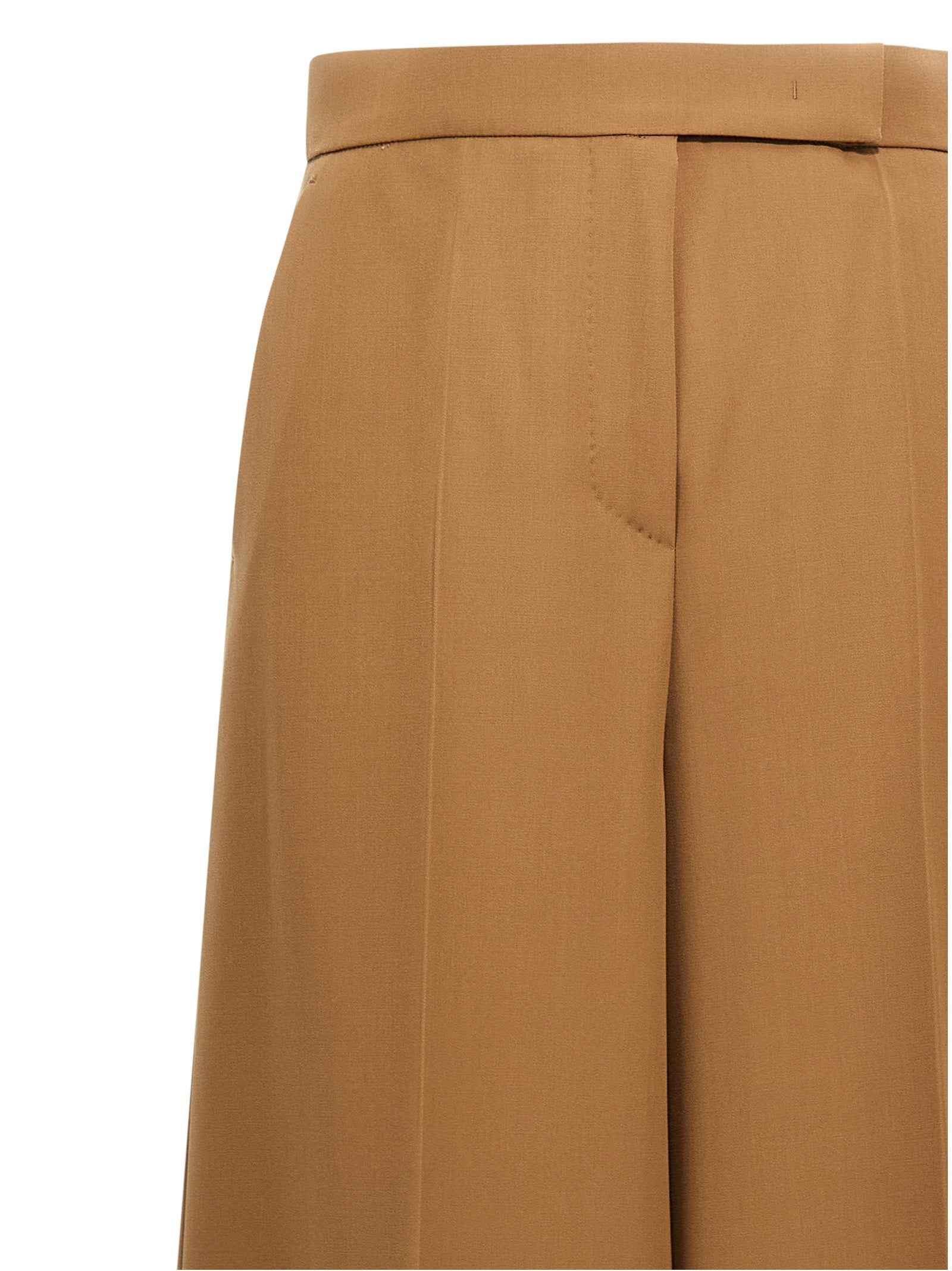 Max Mara Brown Virgin Wool Casual Pants