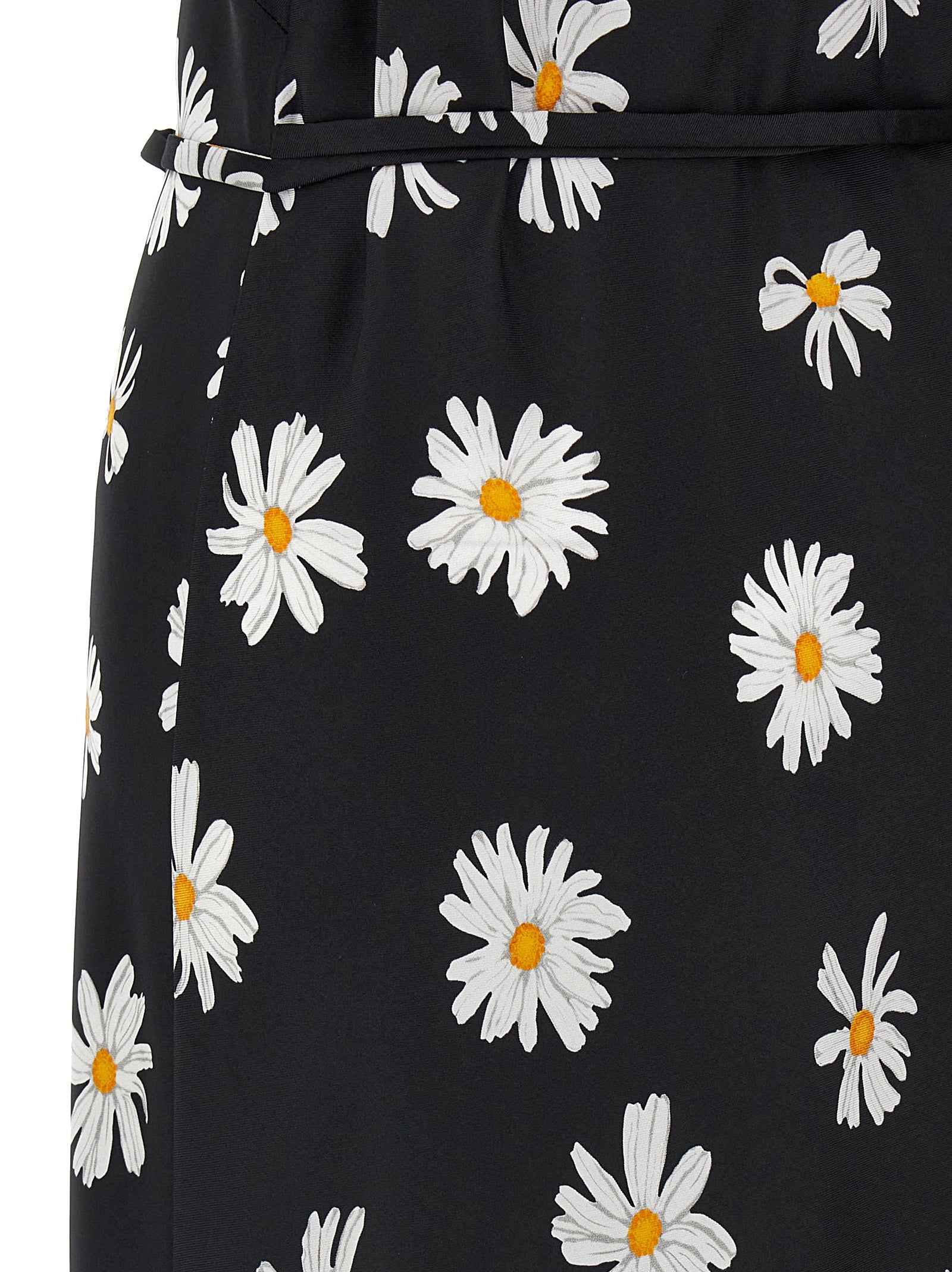 Moschino Black Silk Midi Dress