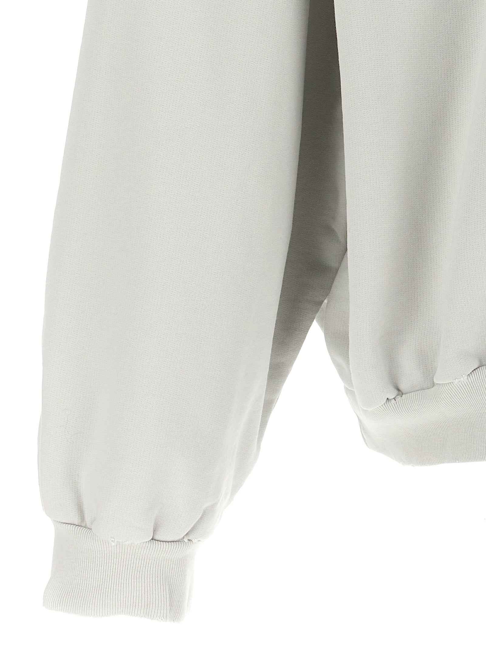 Balenciaga White Cotton Sweatshirt
