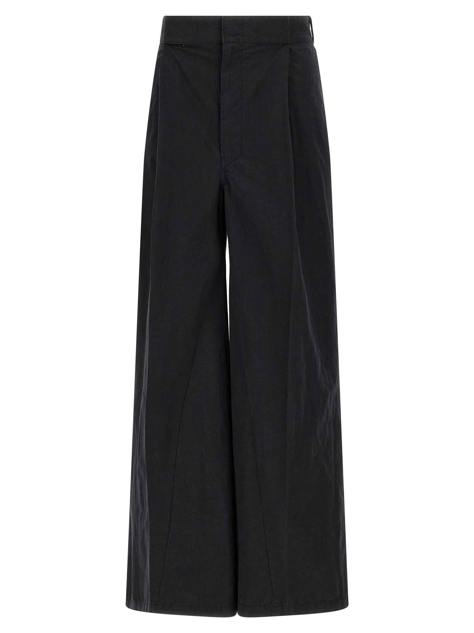 Maison Margiela Black Cotton Casual Pants