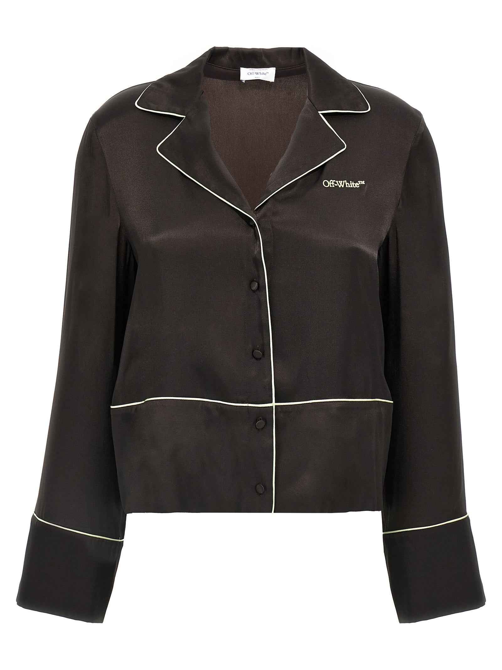 Off-White Black Acetate Blouse