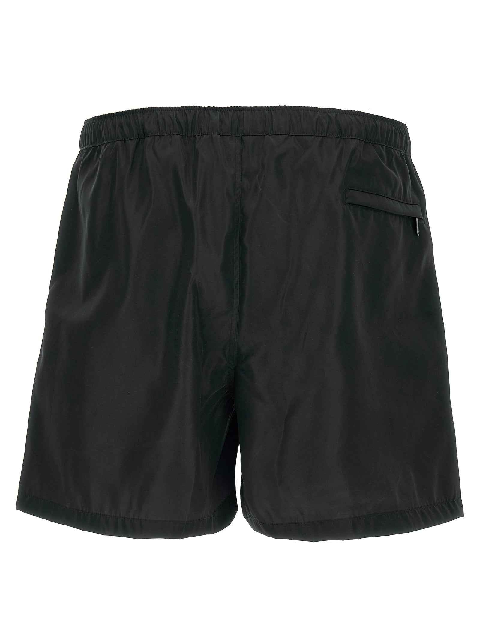 Valentino Garavani Black Polyamide Swim Shorts