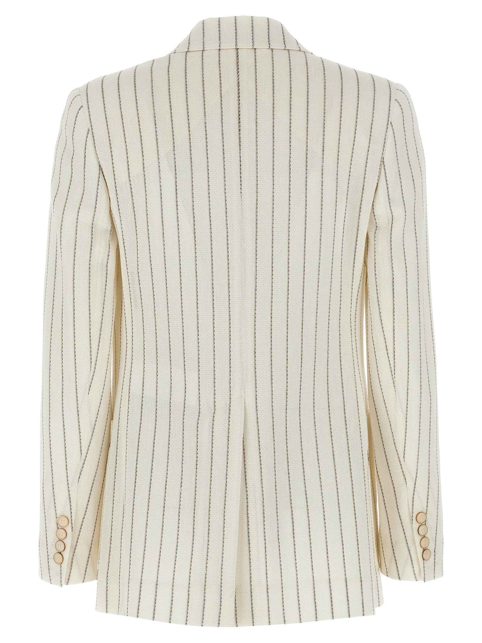 Max Mara White Cotton Blazer