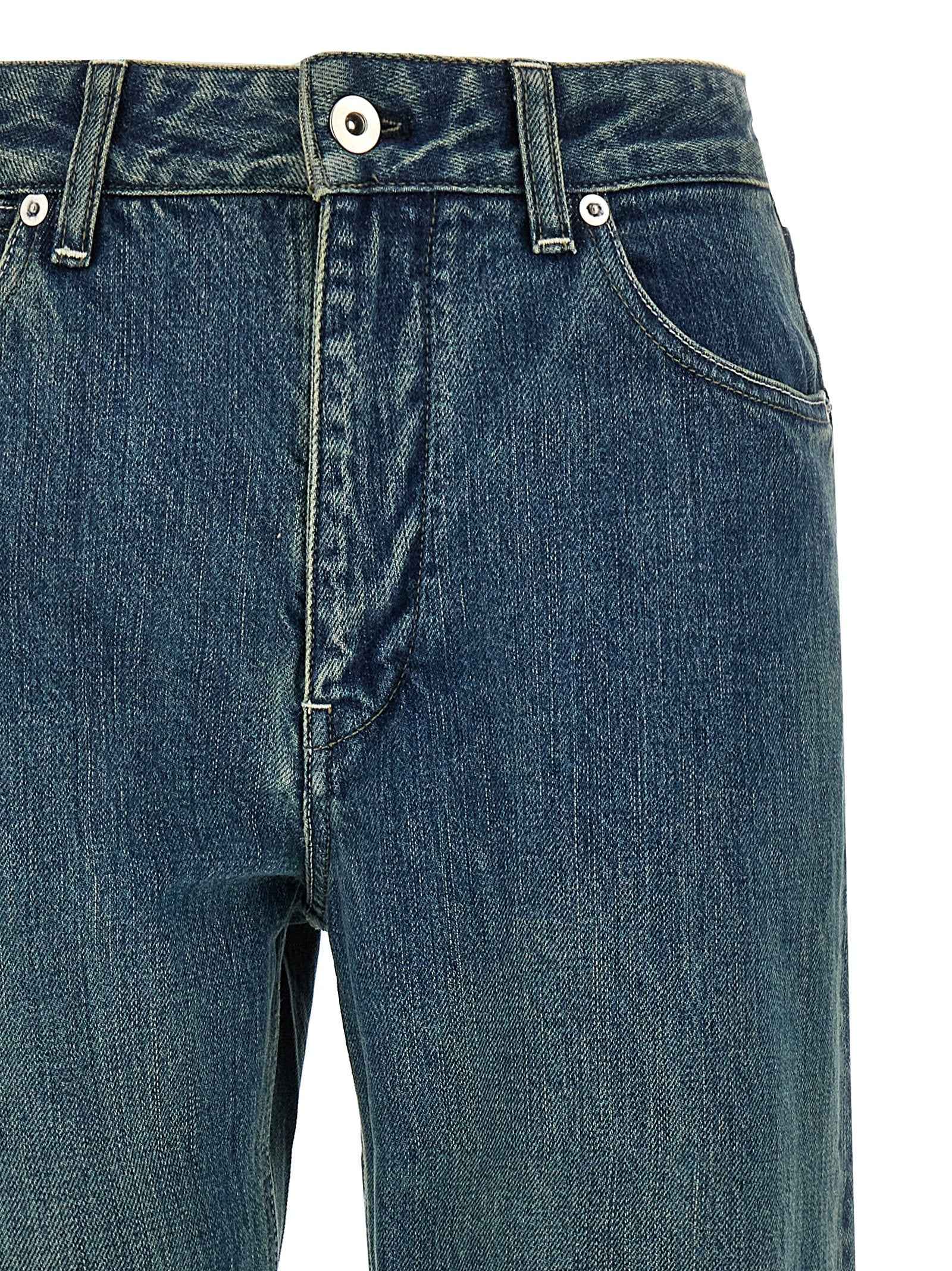Jil Sander Blue Cotton Slim Fit Jeans