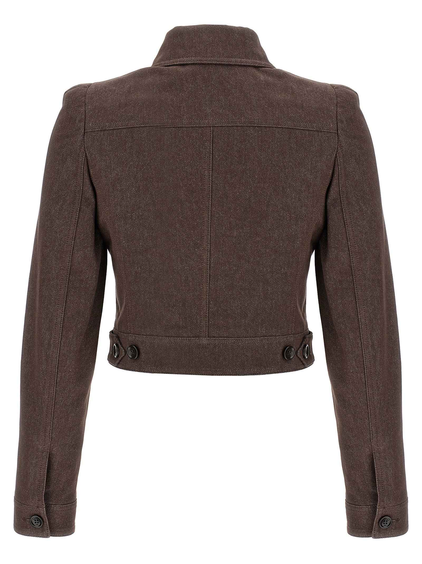 Max Mara Brown Cotton Blazer