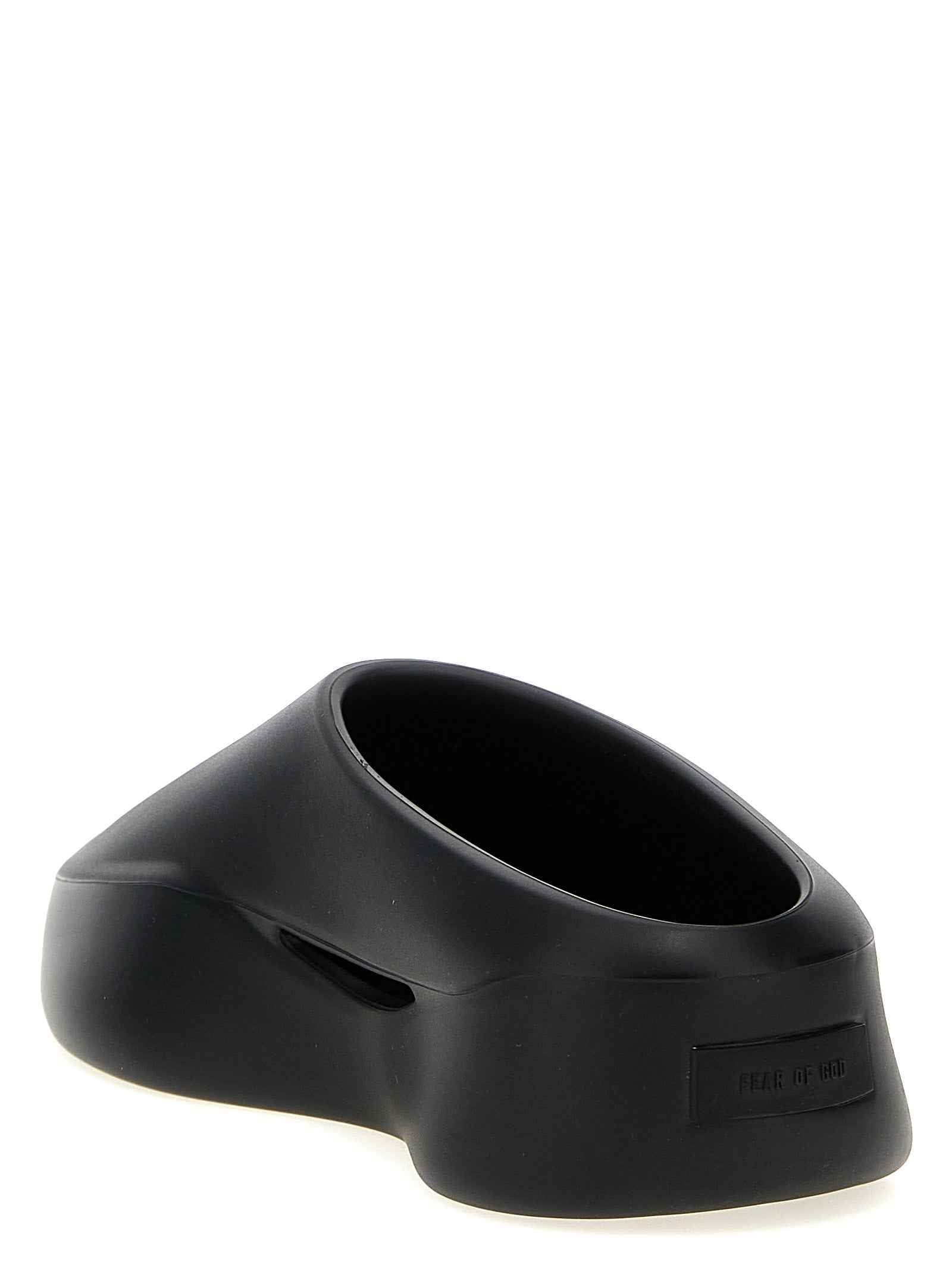Fear Of God Black Rubber Clogs