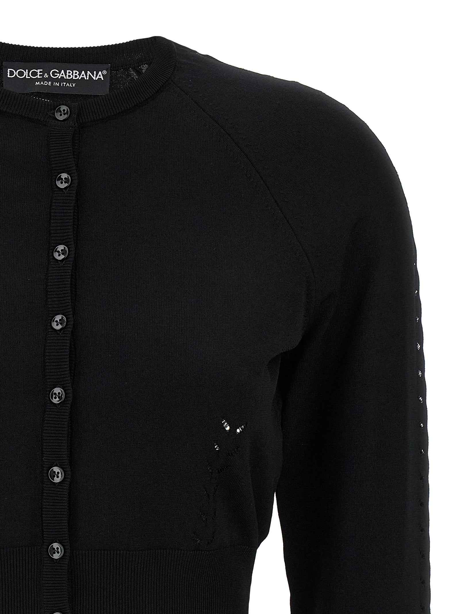 Dolce & Gabbana Black Viscose Cardigan