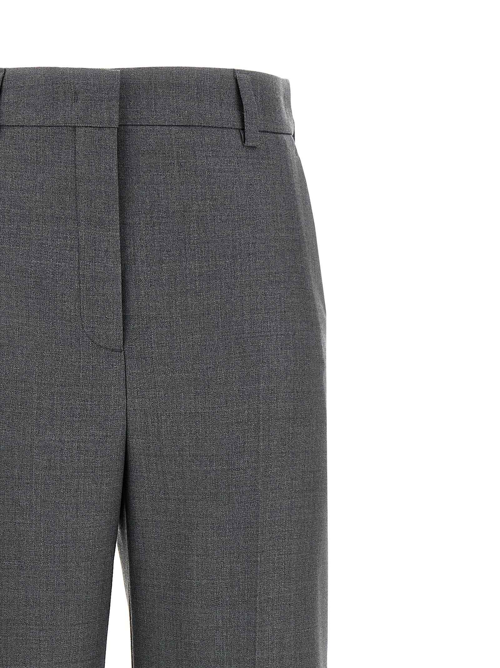 Valentino Garavani Gray Virgin Wool Dress Pants