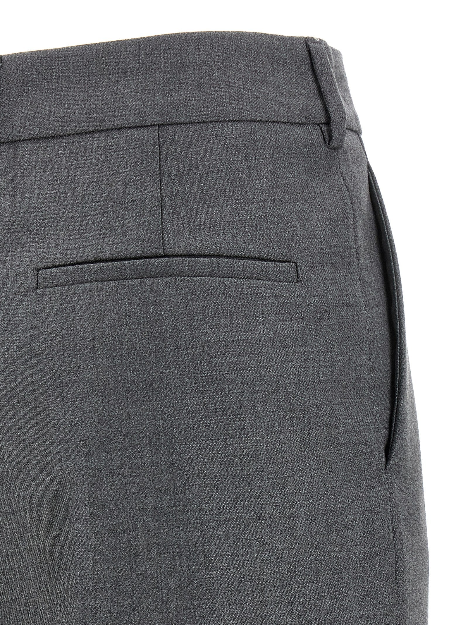Valentino Garavani Gray Virgin Wool Dress Pants