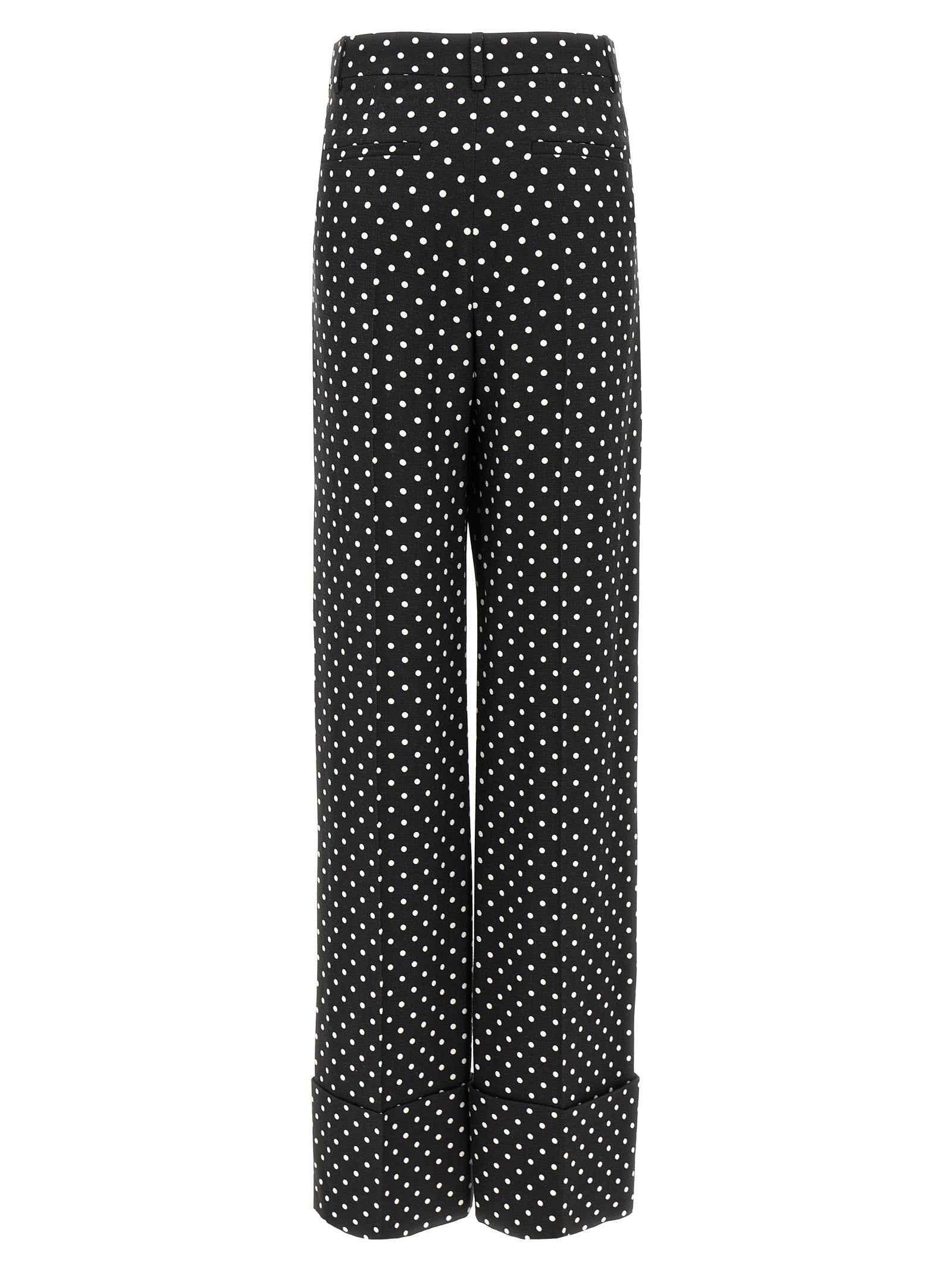 Valentino Garavani Bicolor Viscose Casual Pants