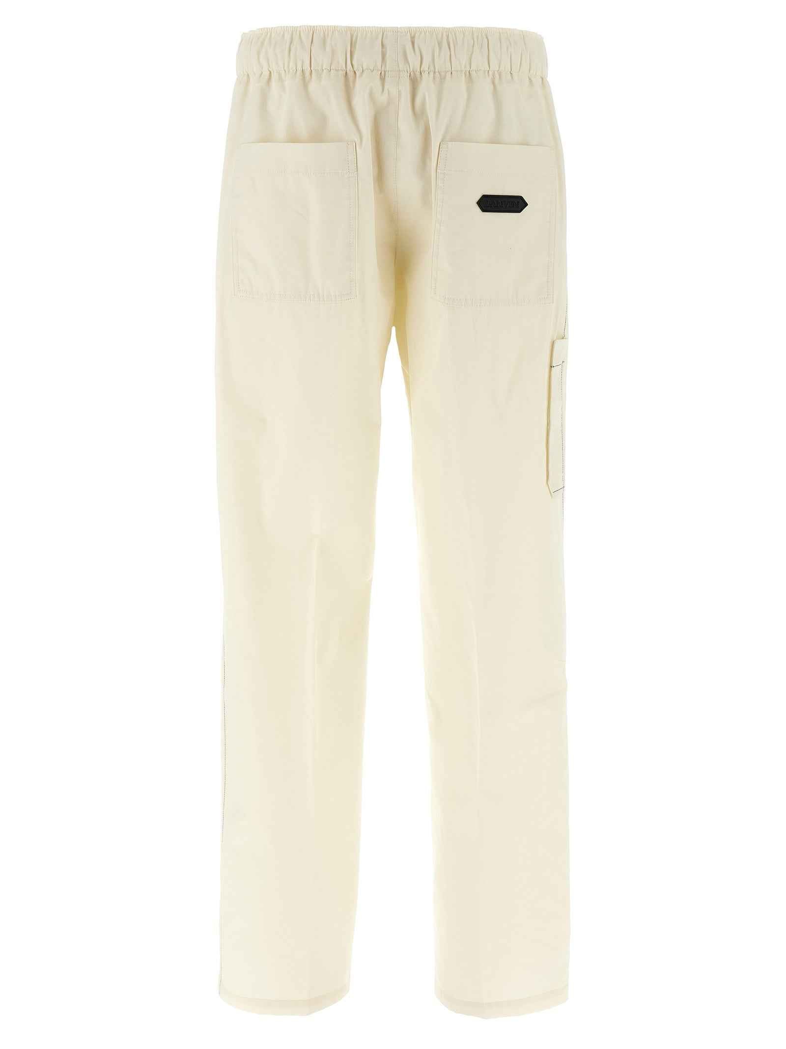 Lanvin White Cotton Casual Pants