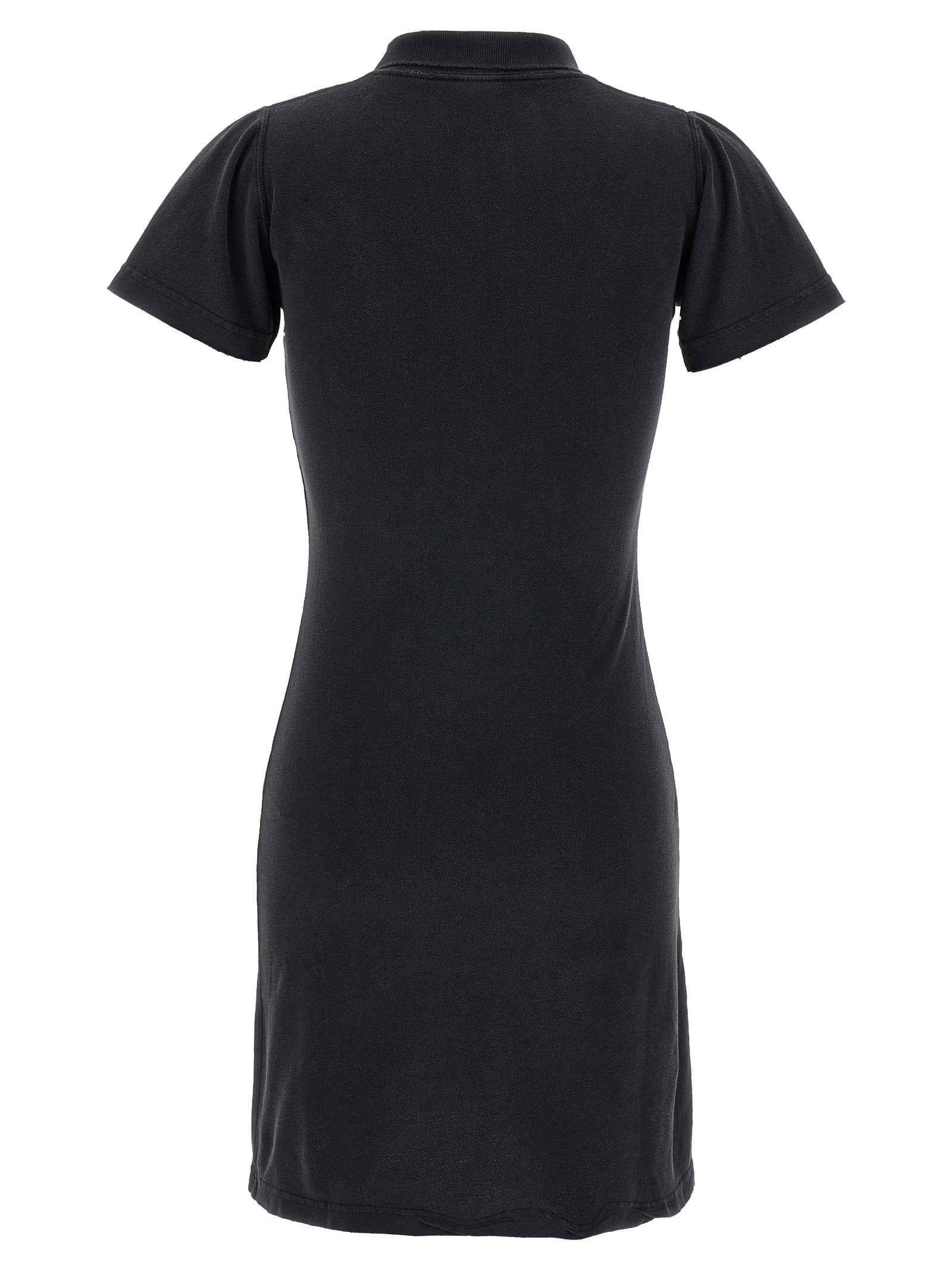 Balenciaga Black Cotton Short Dress
