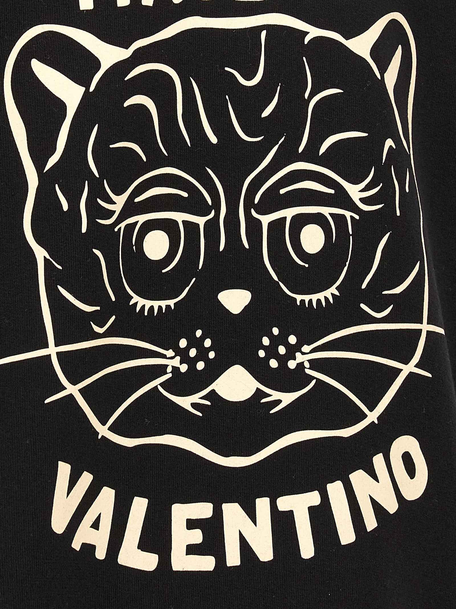 Valentino Garavani Black Cotton Sweatshirt