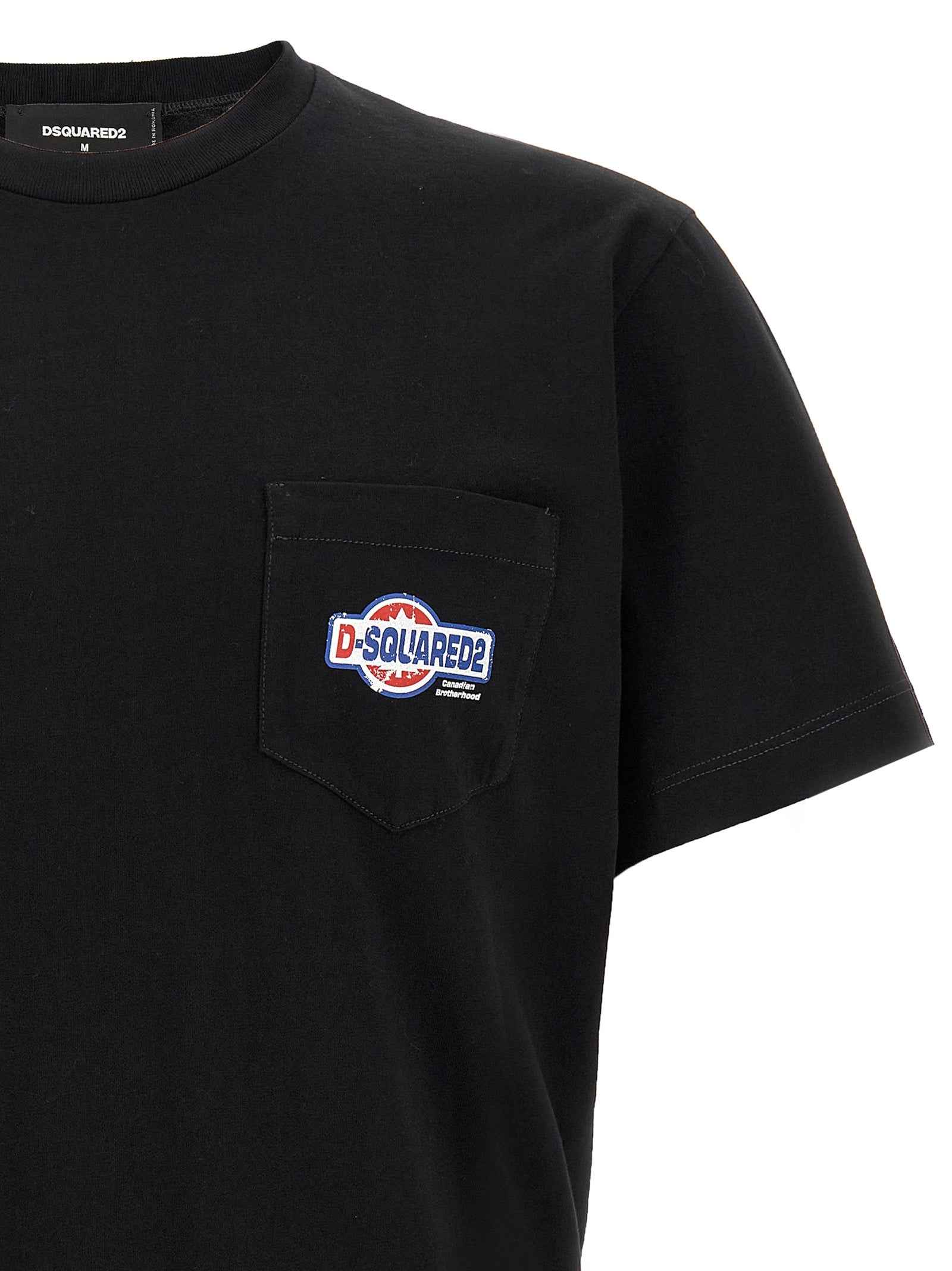 Dsquared² Black Cotton T-Shirt