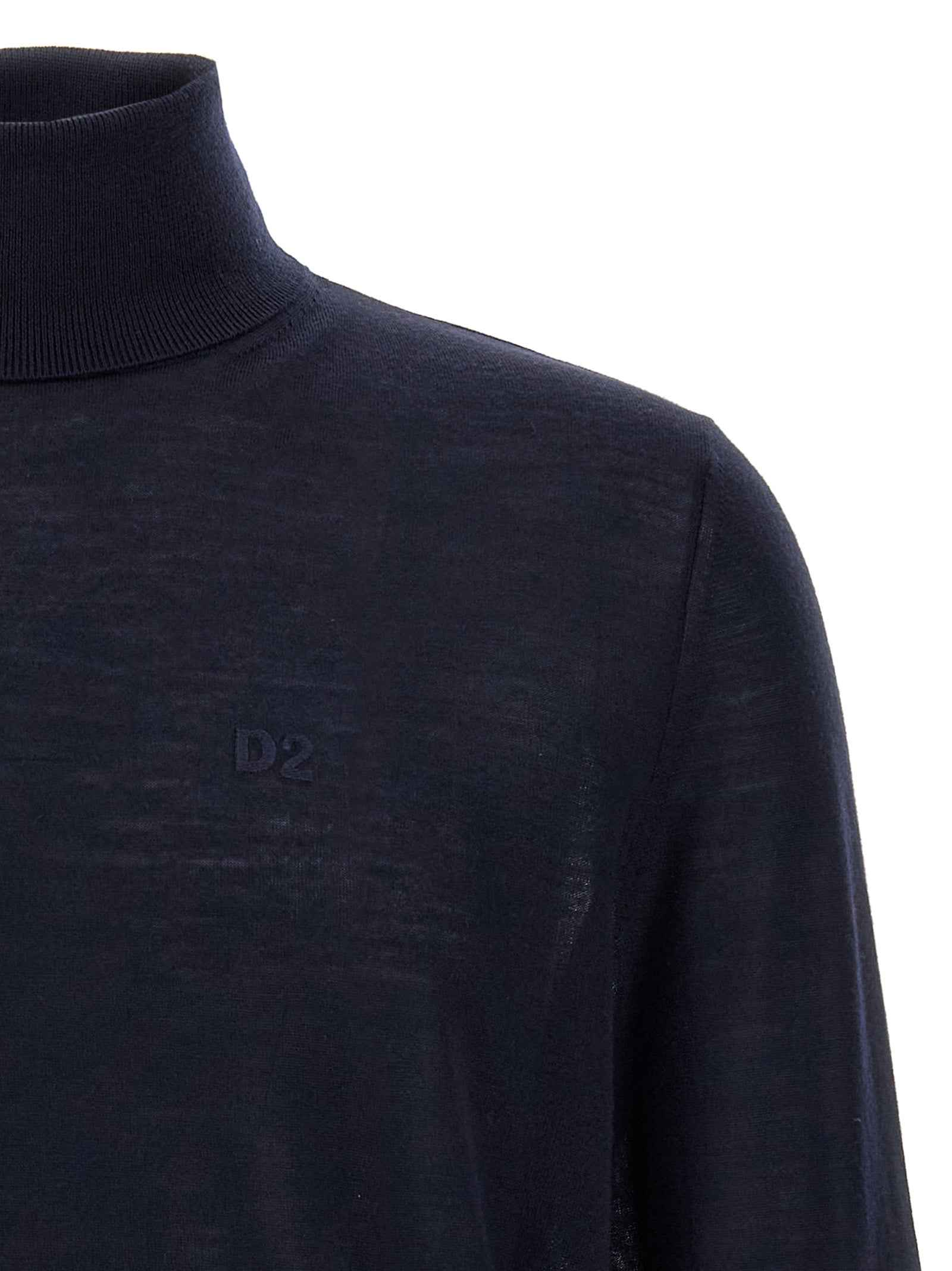 Dsquared² Blue Virgin Wool Cardigan