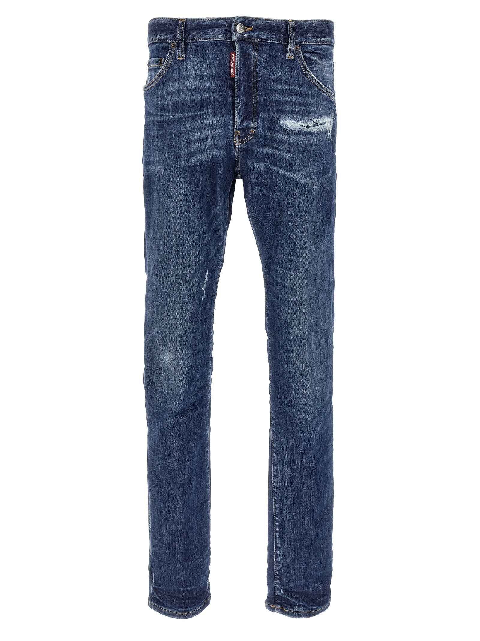 Dsquared² Blue Cotton Slim Fit Jeans