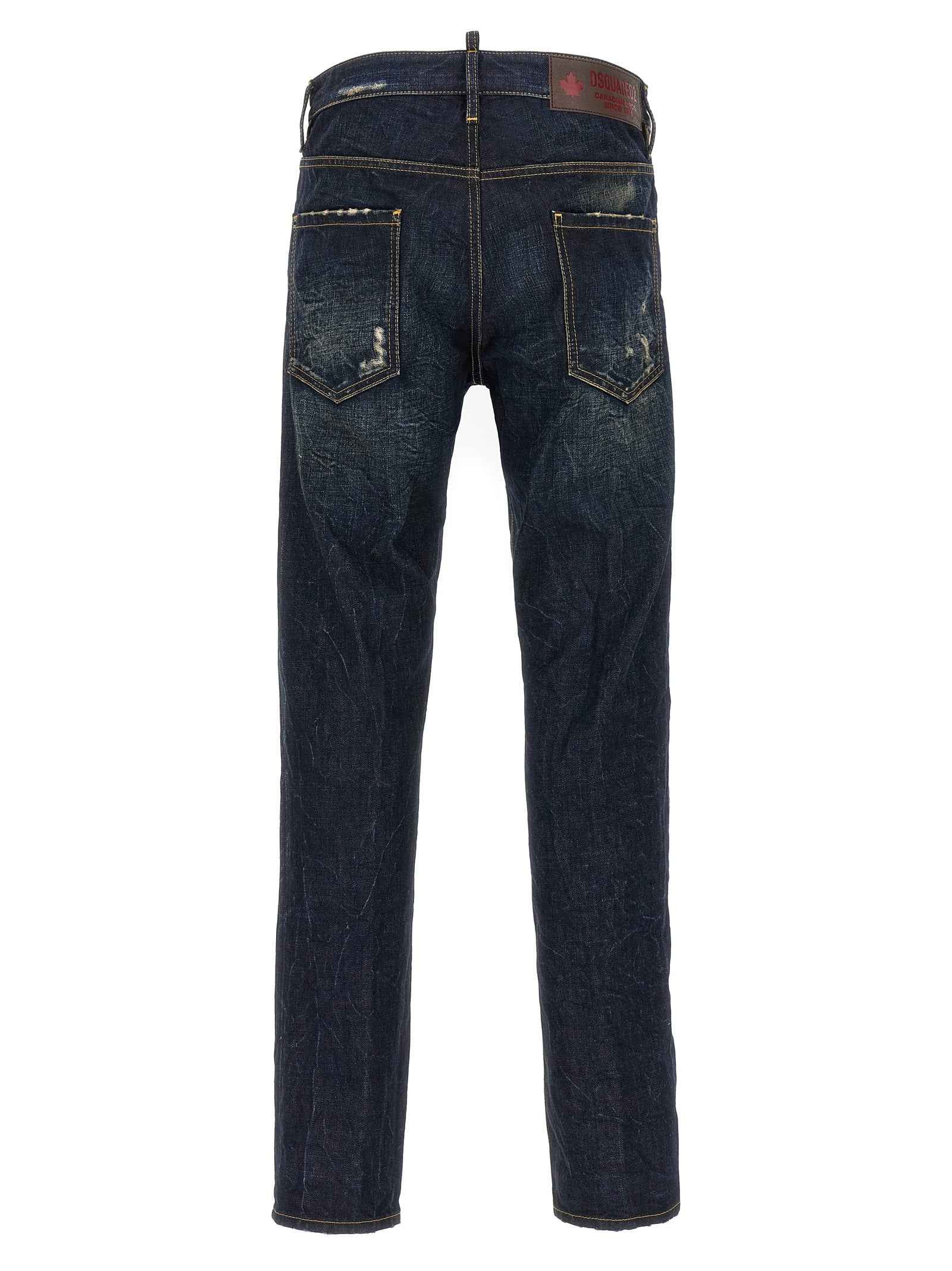 Dsquared² Blue Cotton Slim Fit Jeans