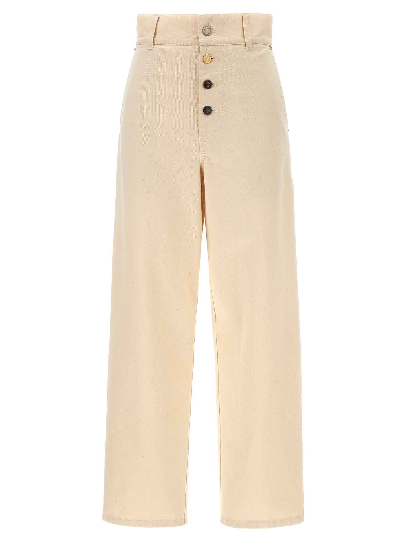 Moschino Beige Cotton Casual Pants