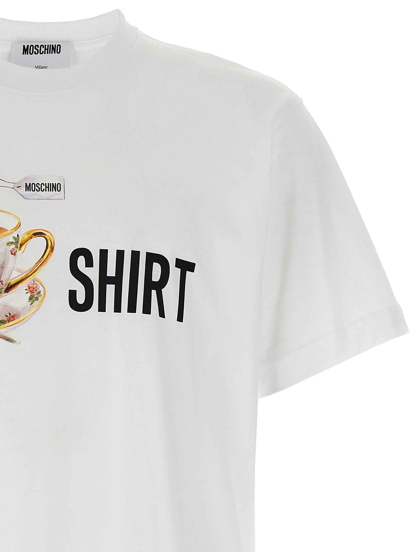 Moschino White Cotton T-Shirt